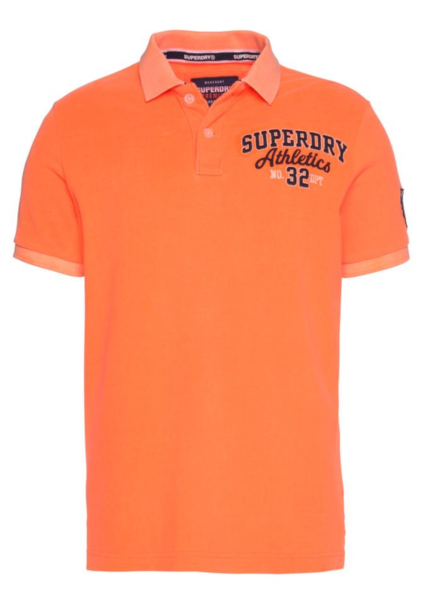 Superdry Poloshirt orange / schwarz / weiß