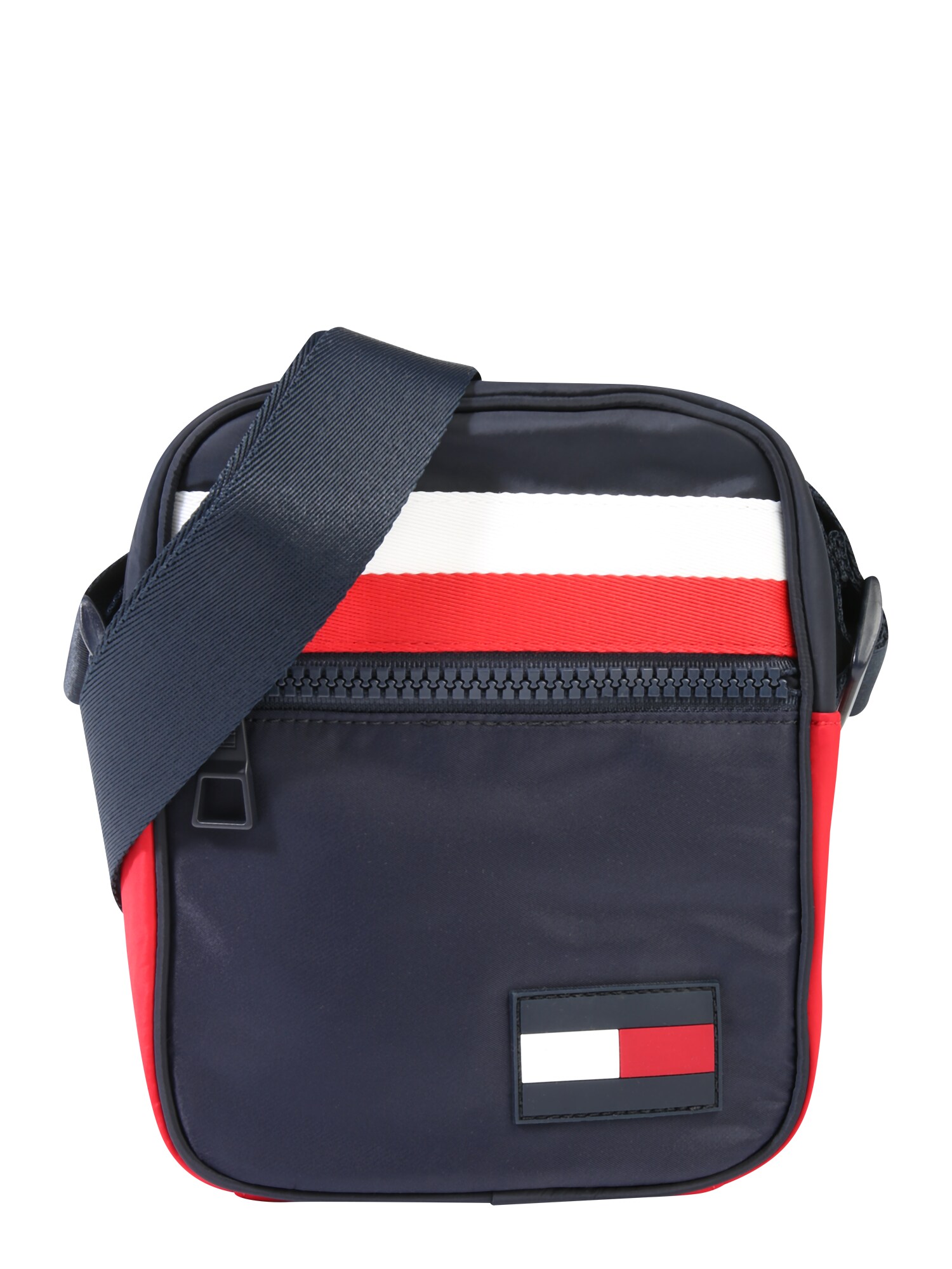 TOMMY HILFIGER Umhängetasche ''''Sport Mix Mini Reporter Corp'''' dunkelblau / rot / weiß