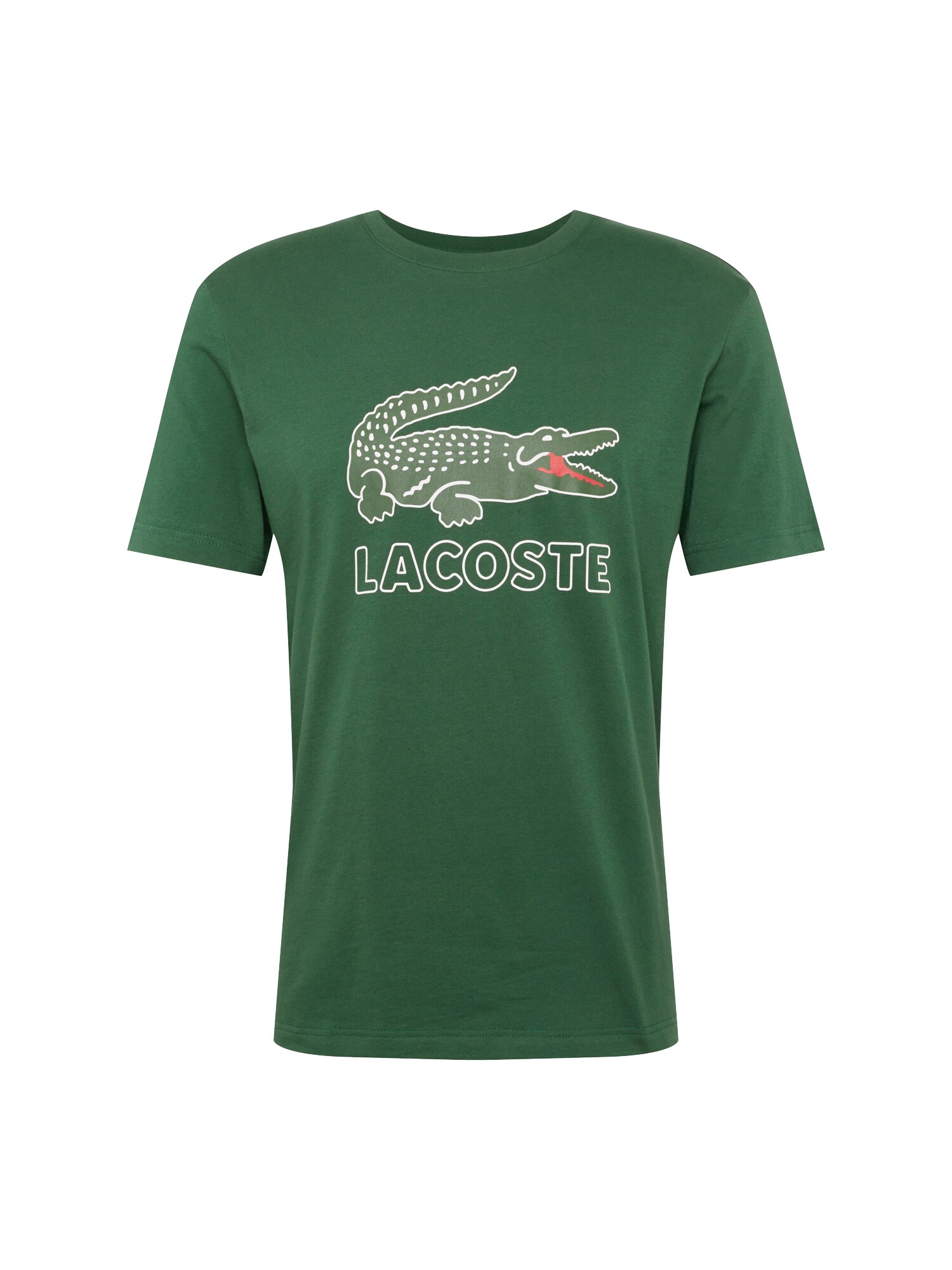 LACOSTE Shirt ''''TEE-SHIRT'''' dunkelgrün / schwarz