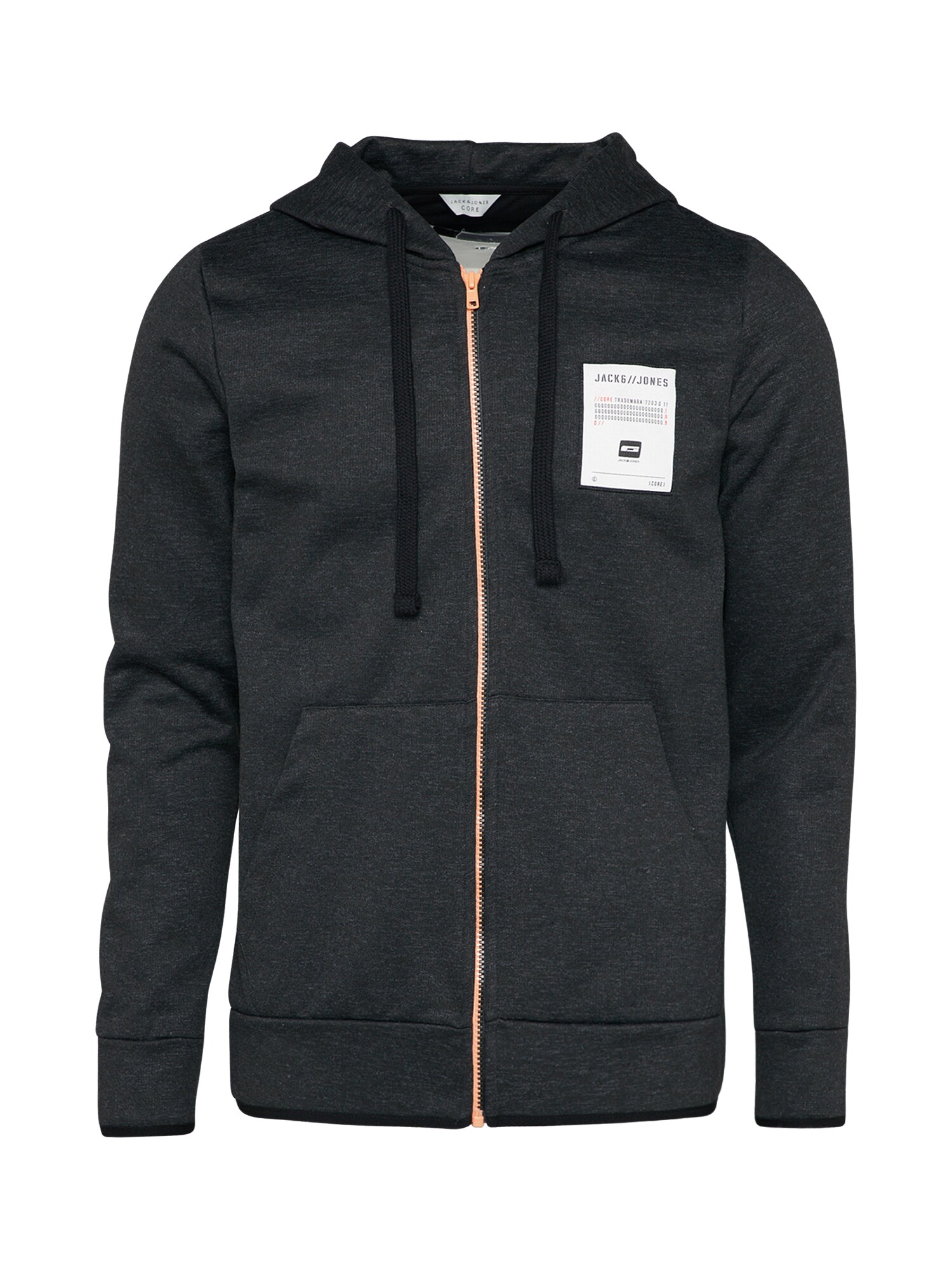 JACK & JONES Sweatjacke MOLLY dunkelgrau