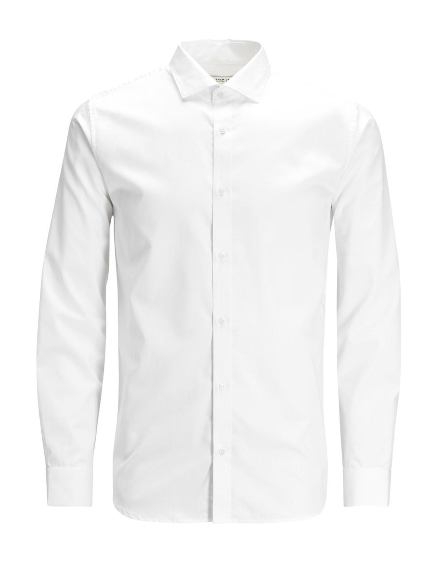 JACK & JONES Langarmhemd weiß