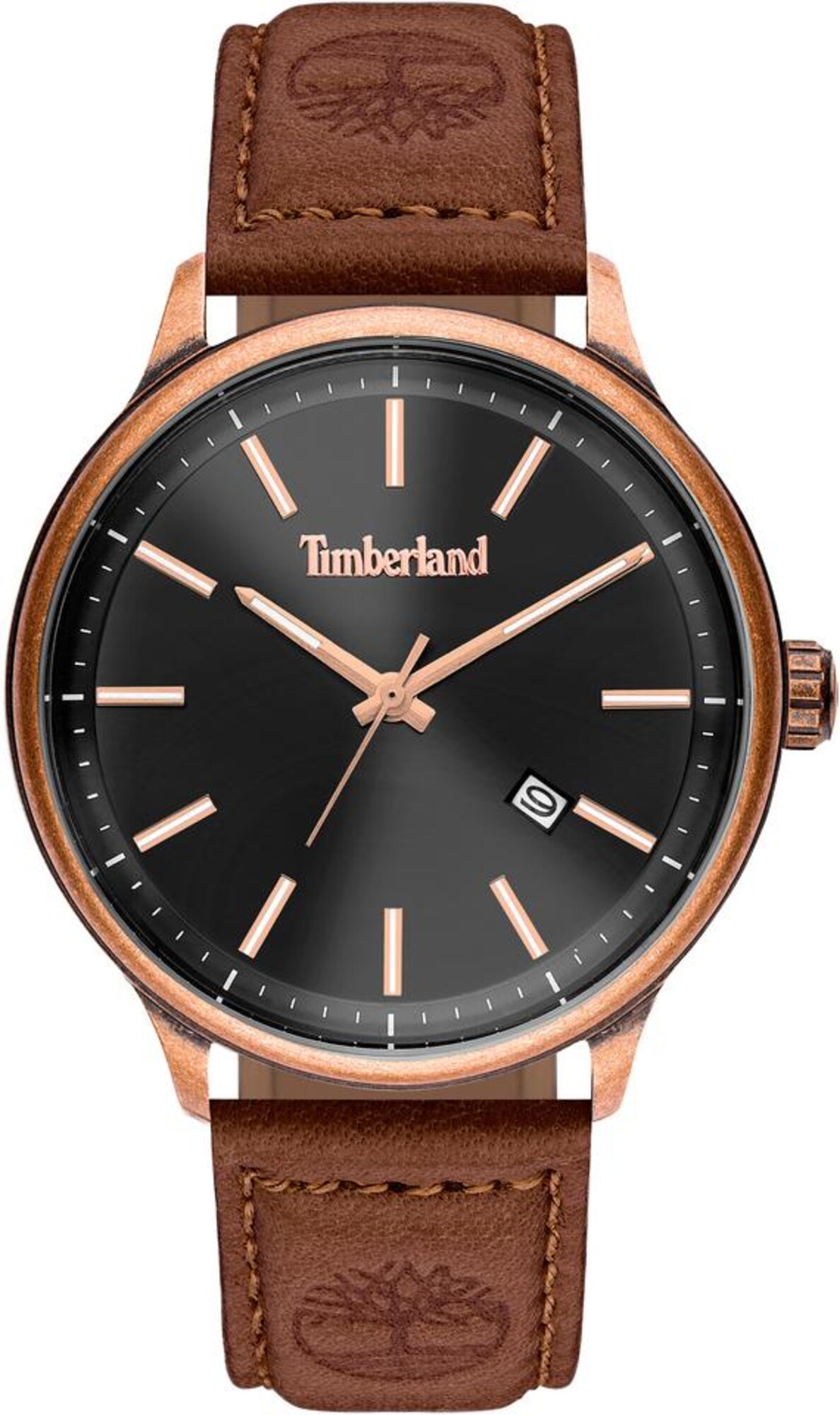 TIMBERLAND Uhr ''''Allendale TBL15638JSQBZ.61'''' dunkelbraun / schwarz
