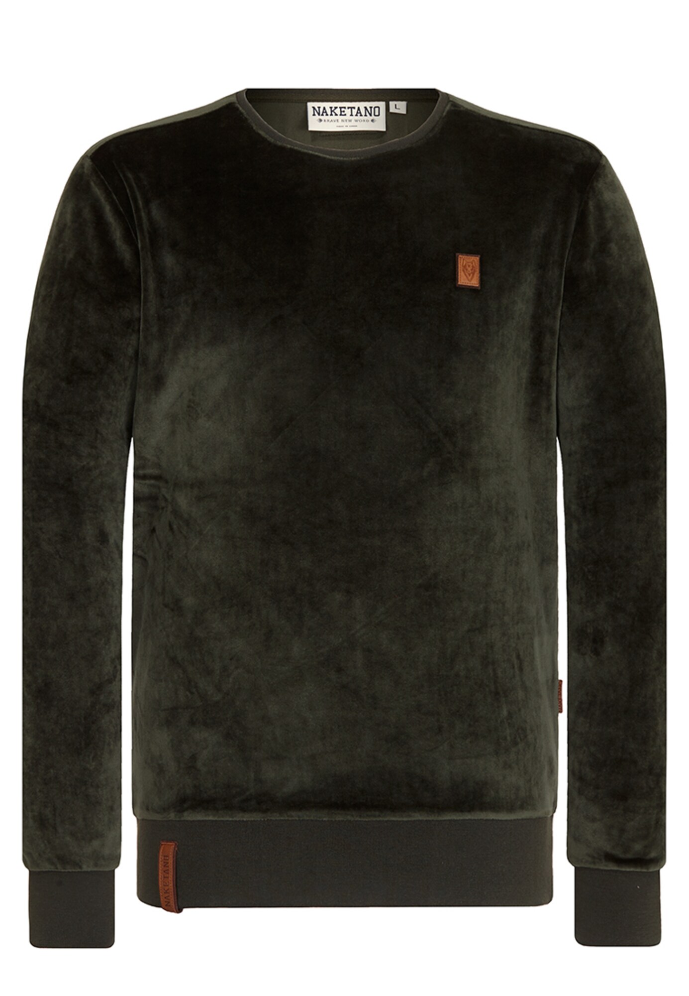 Naketano Male Sweatshirt Asgardian Mack III oliv