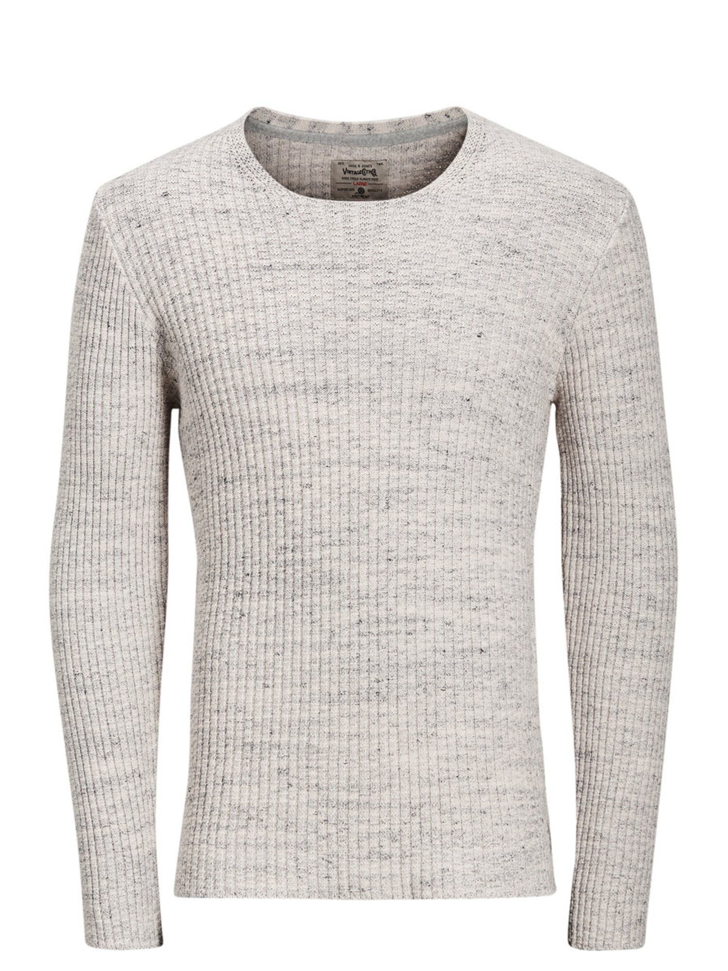 JACK & JONES Lässiger Strickpullover grau