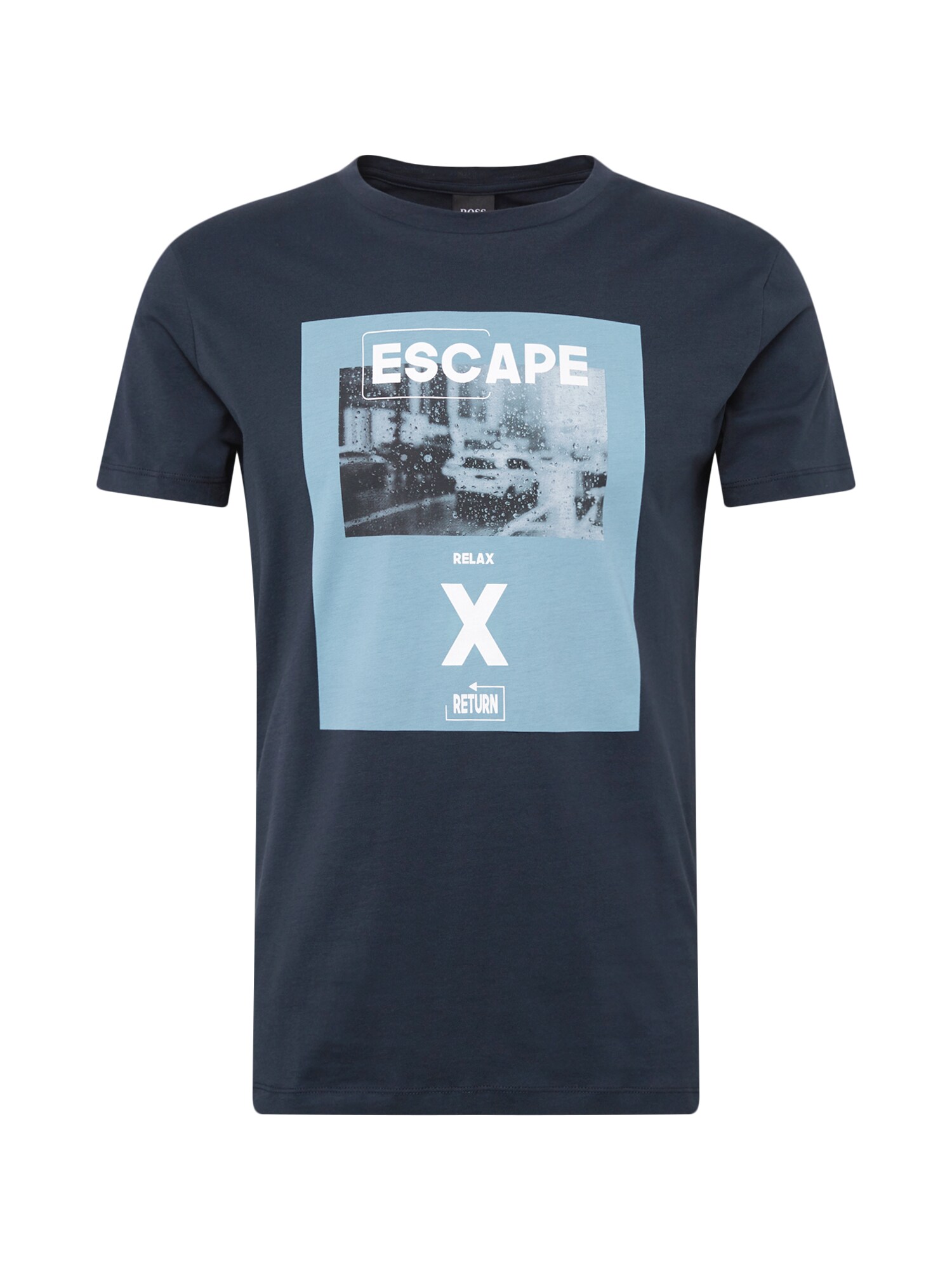 BOSS T-Shirt ''''Topwork'''' hellblau / dunkelblau