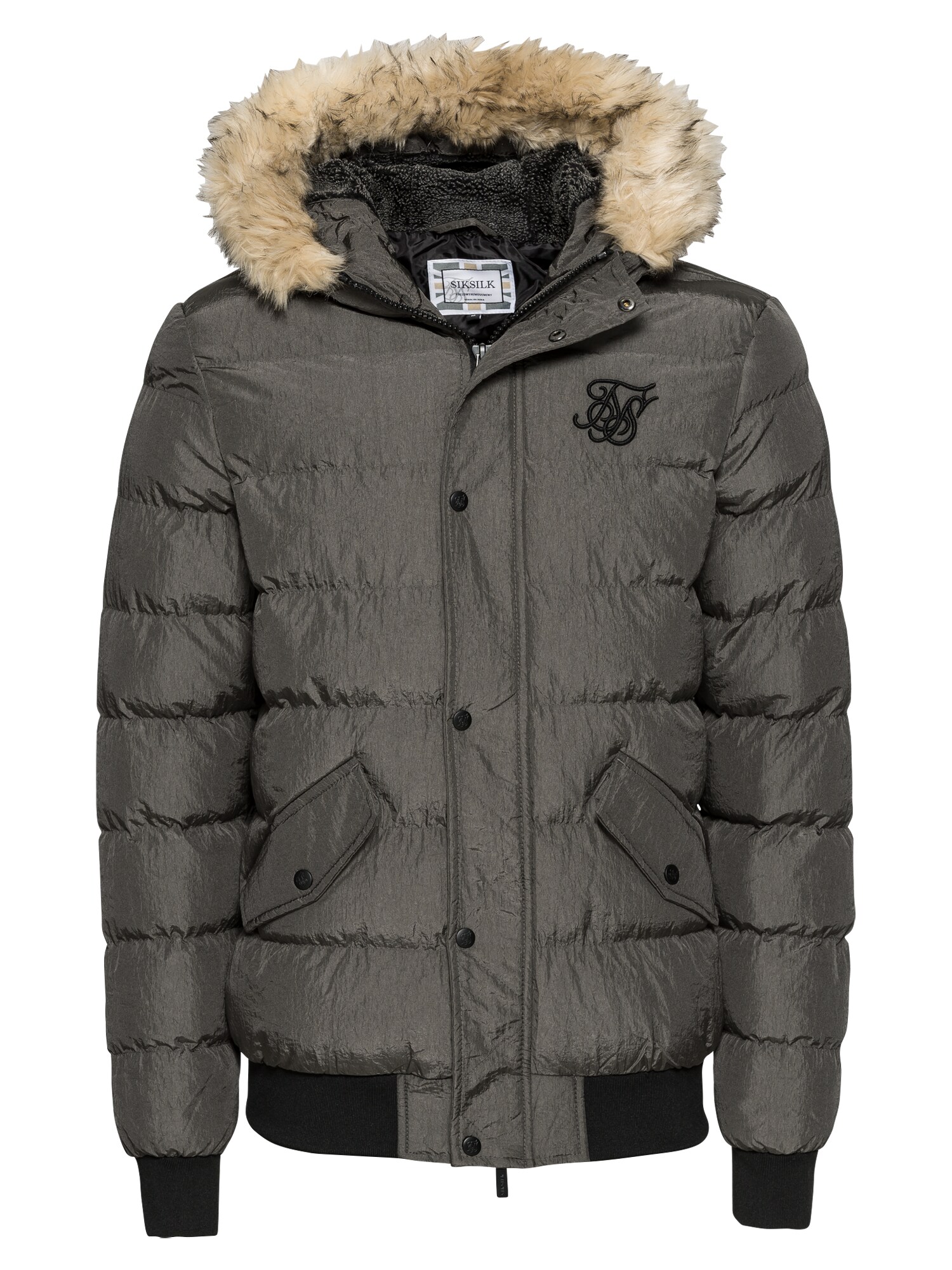 SikSilk Jacke ''''parachute'''' dunkelgrau