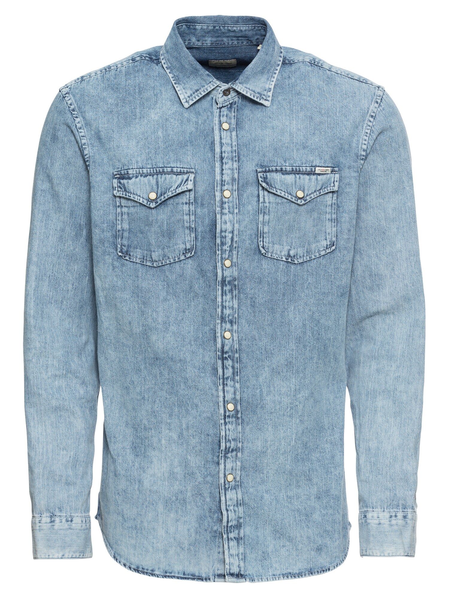 JACK & JONES Hemd ''''JJESHERIDAN SHIRT L/S'''' blue denim