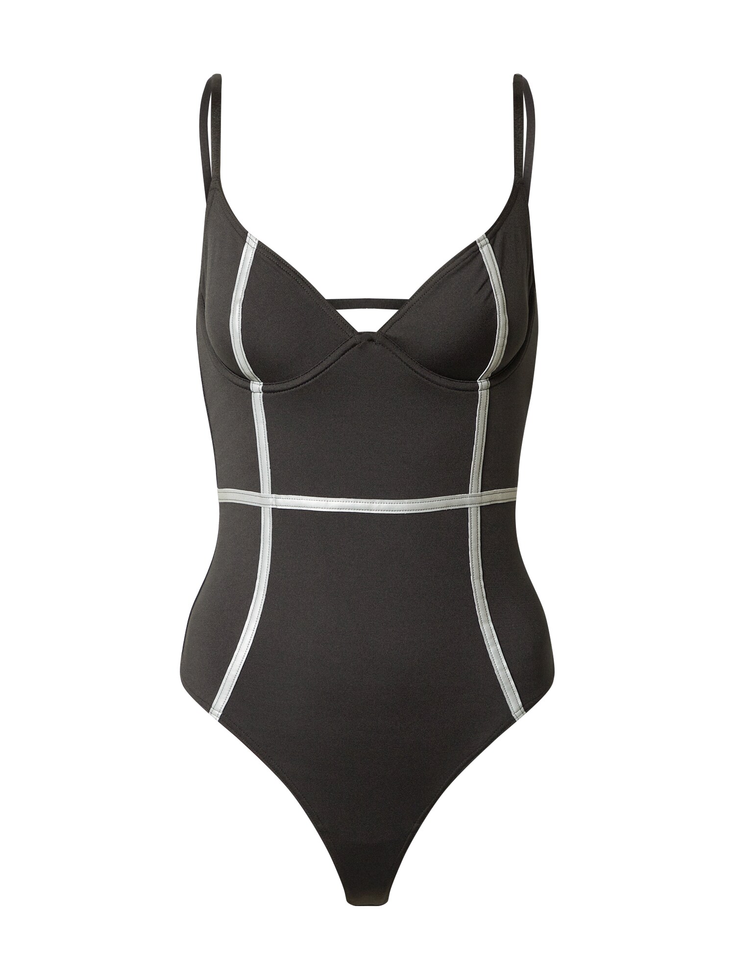 OW Intimates Maudymosi kostiumėlis 'GIA'  juoda / balta