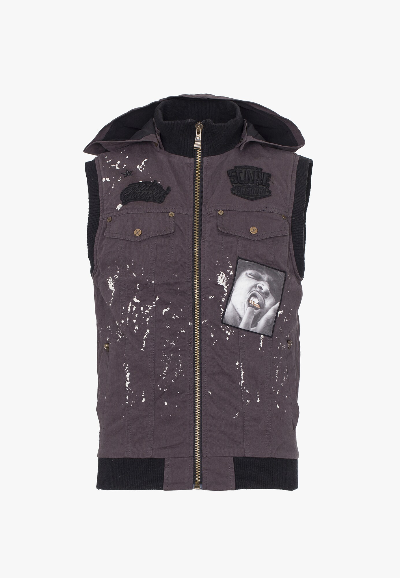 Plus Eighteen Heren Bodywarmer Antraciet plus eighteen kopen in de aanbieding