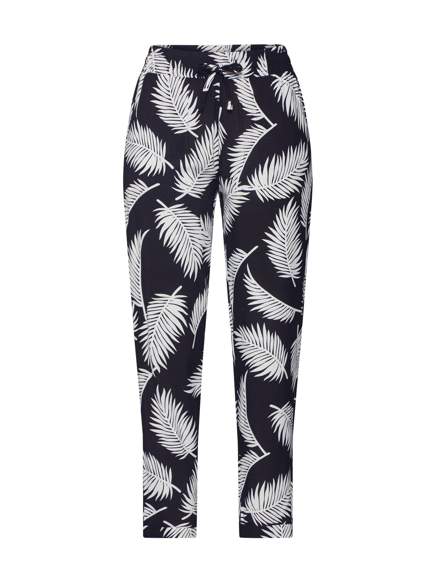 Urban Classics Pantaloni  negru / alb