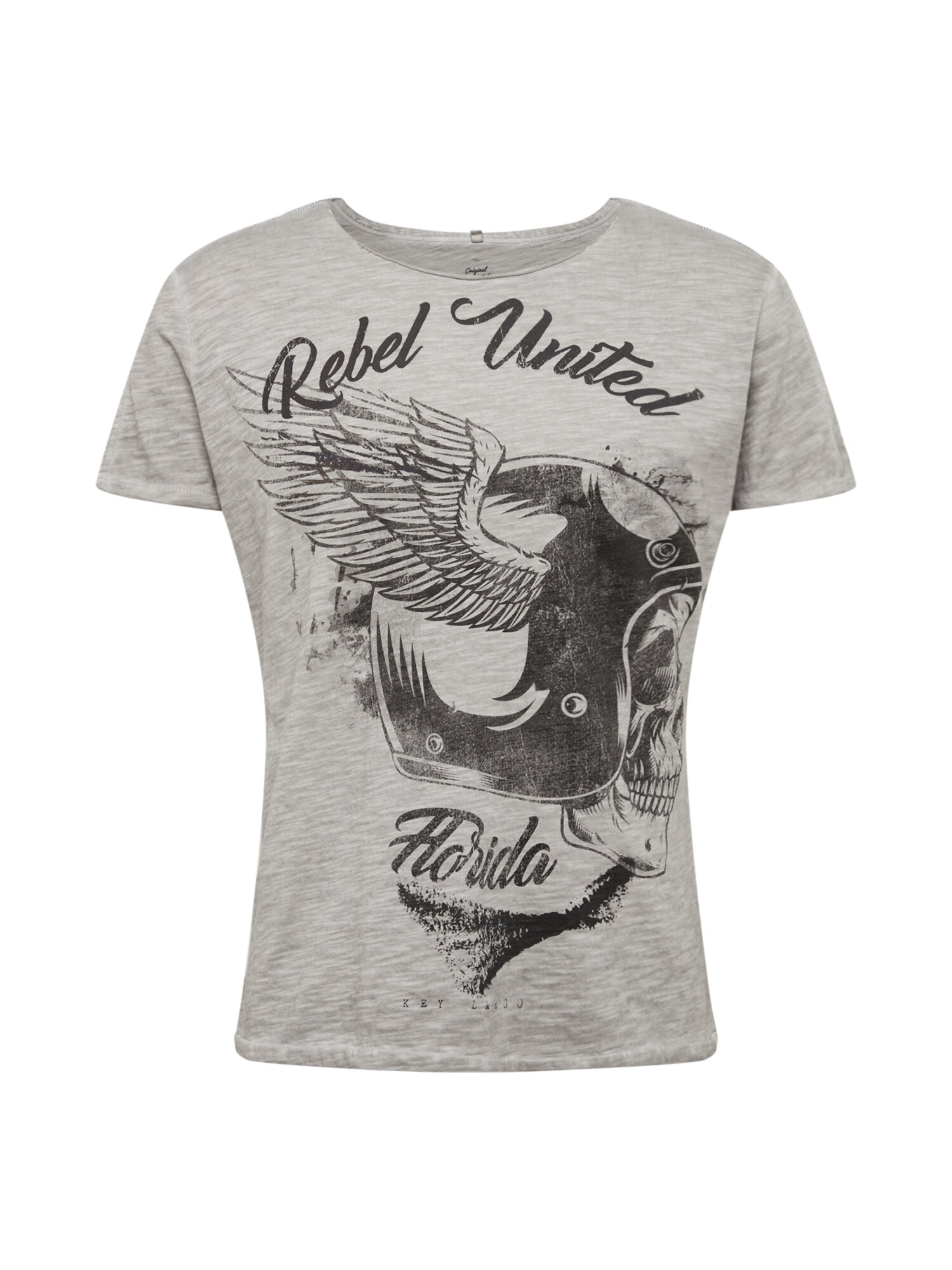 Key Largo Heren Shirt Mt Rebels United Zilver key largo kopen in de aanbieding