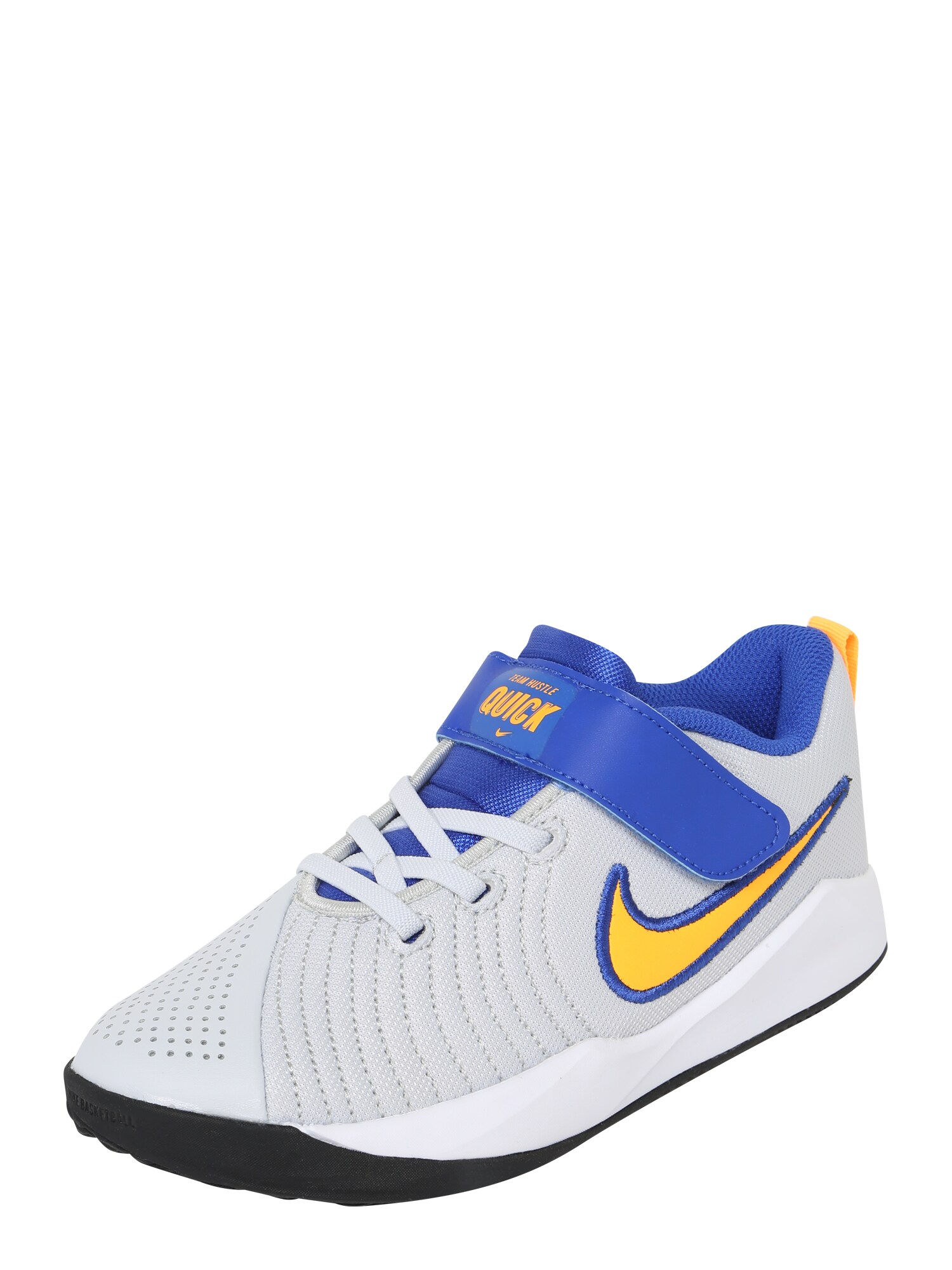 NIKE Sportiniai batai 'Team Hustle Quick 2'  mėlyna / šviesiai pilka / balta