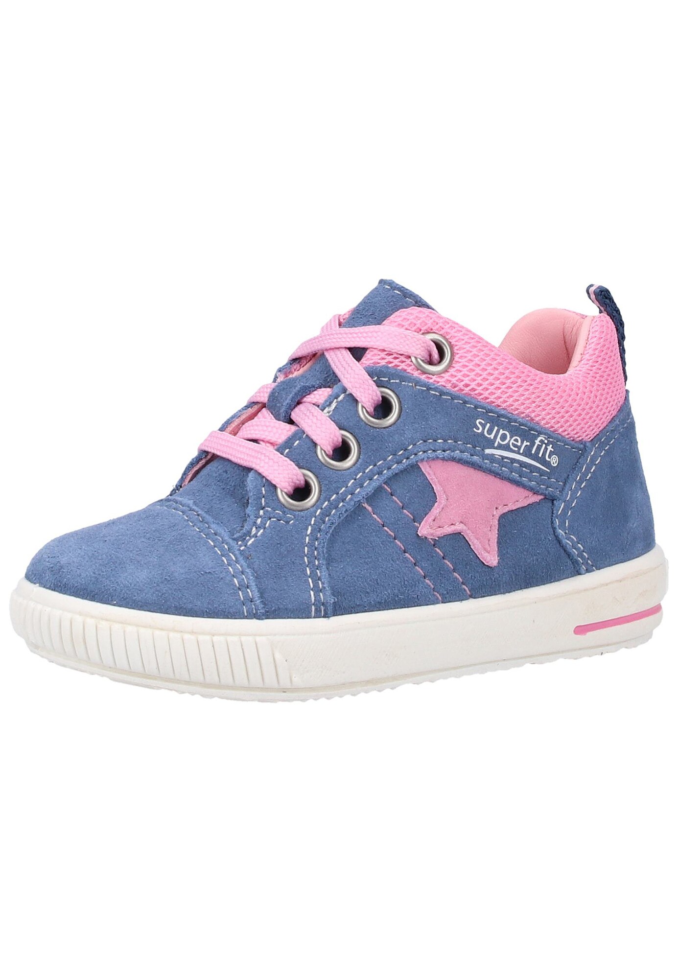 Superfit Jongens Sneakers Moppy Blauw Rosa superfit kopen in de aanbieding