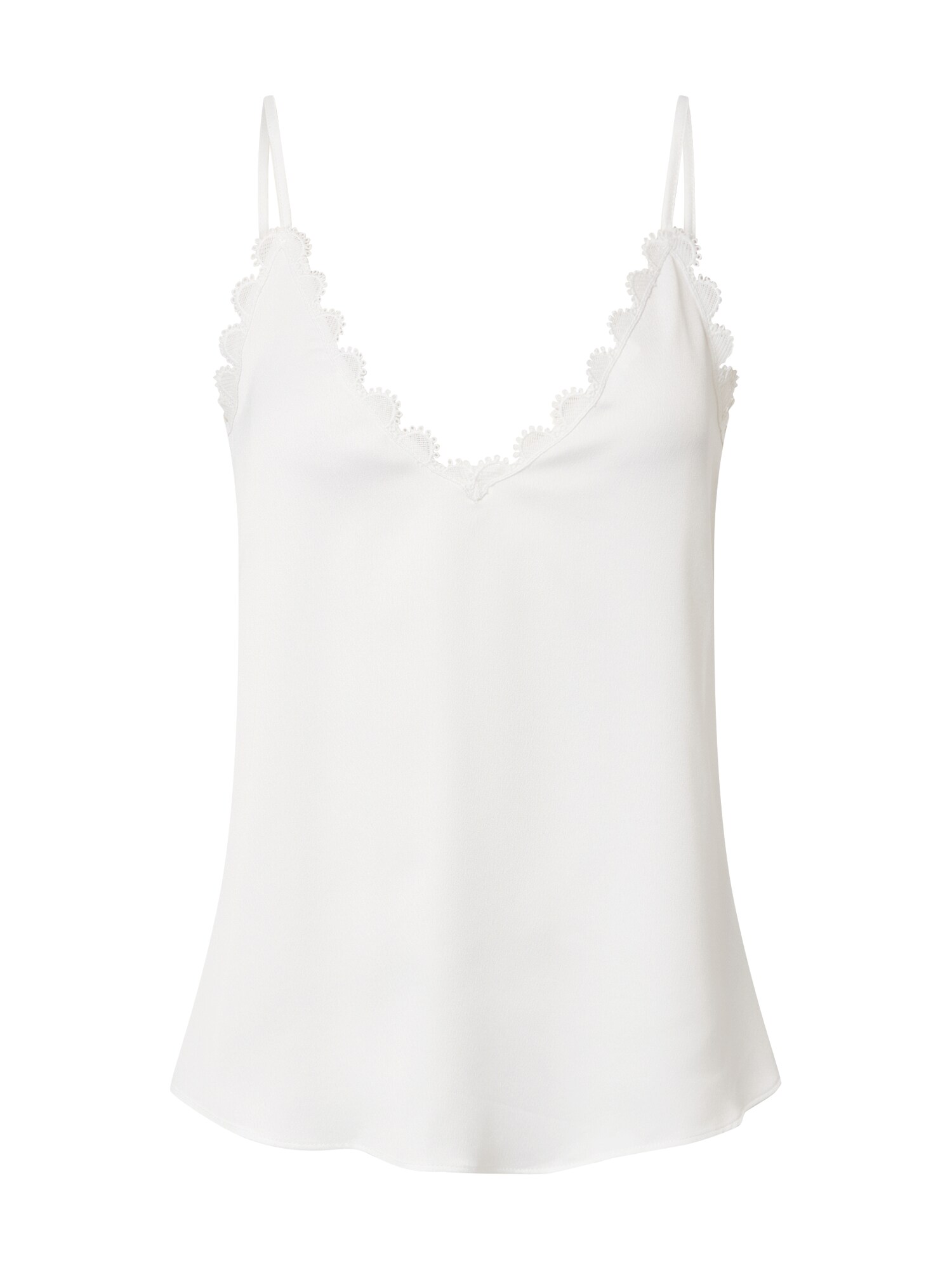 River Island Palaidinė be rankovių 'SCALLOP TRIM'  balta