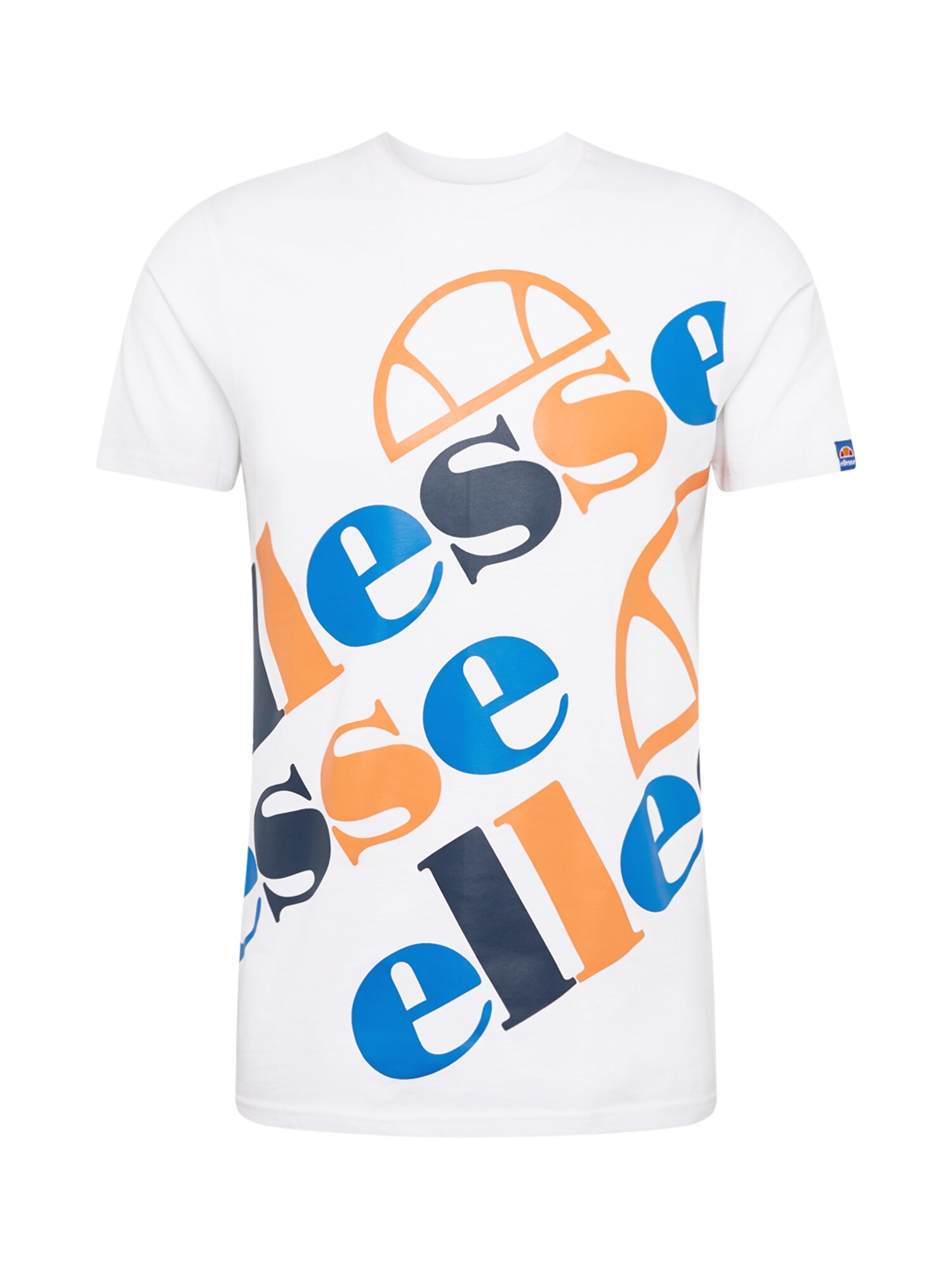 ELLESSE Marškinėliai 'Giani'  oranžinė / balta / mėlyna
