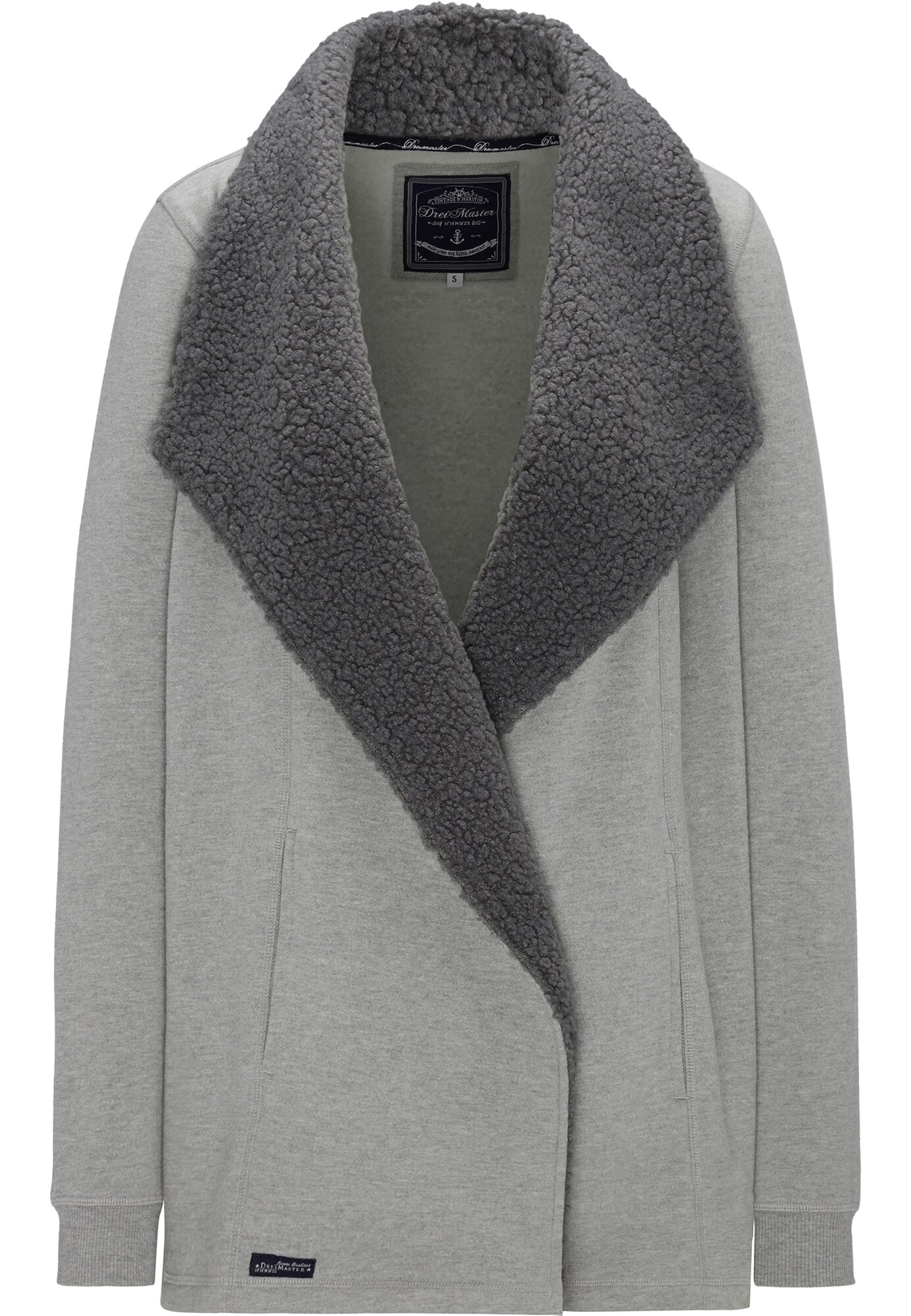 Dreimaster Dames Tussenjas Grijs Donkergrijs dreimaster kopen in de aanbieding