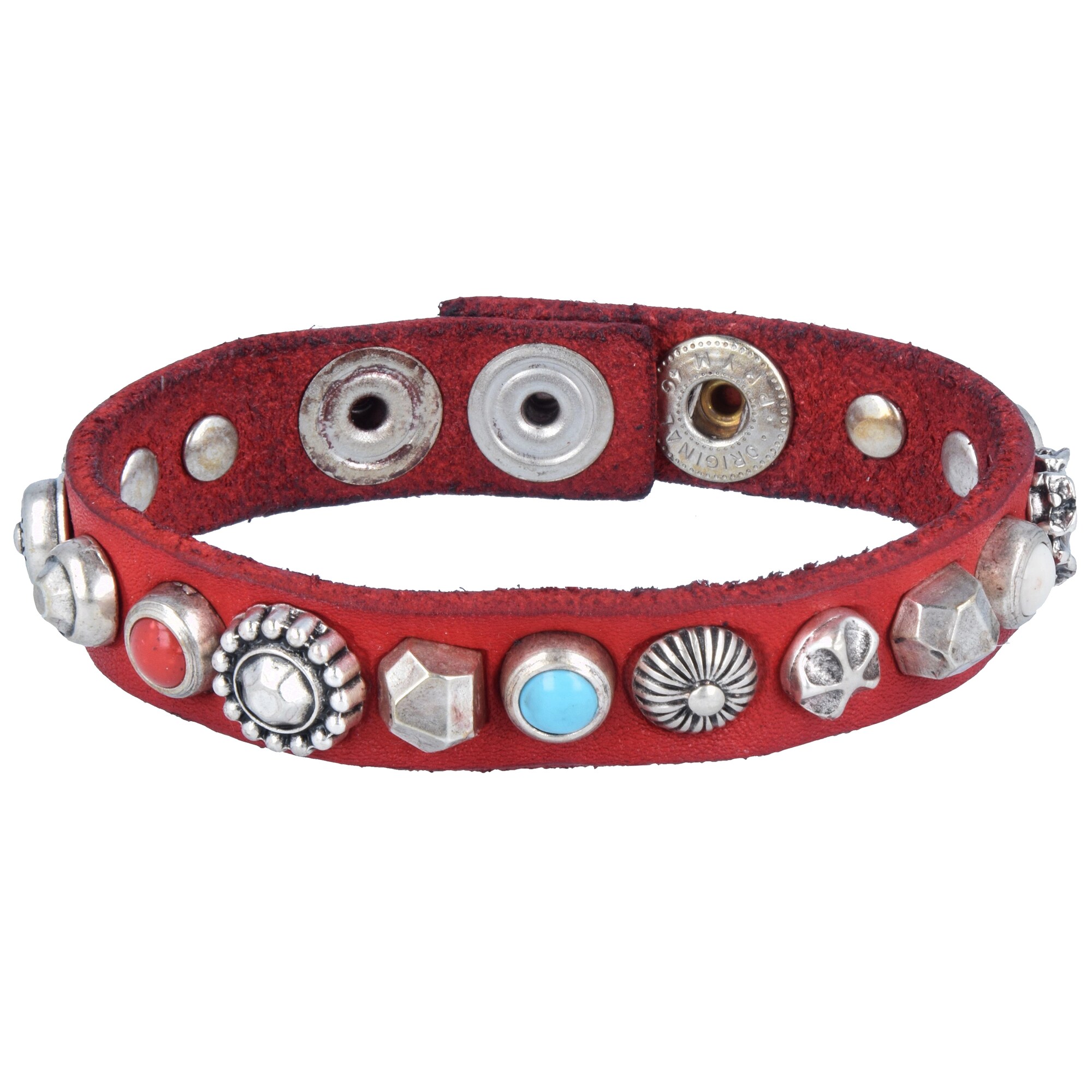 Campomaggi Dames Armband Rood Zilver campomaggi kopen in de aanbieding