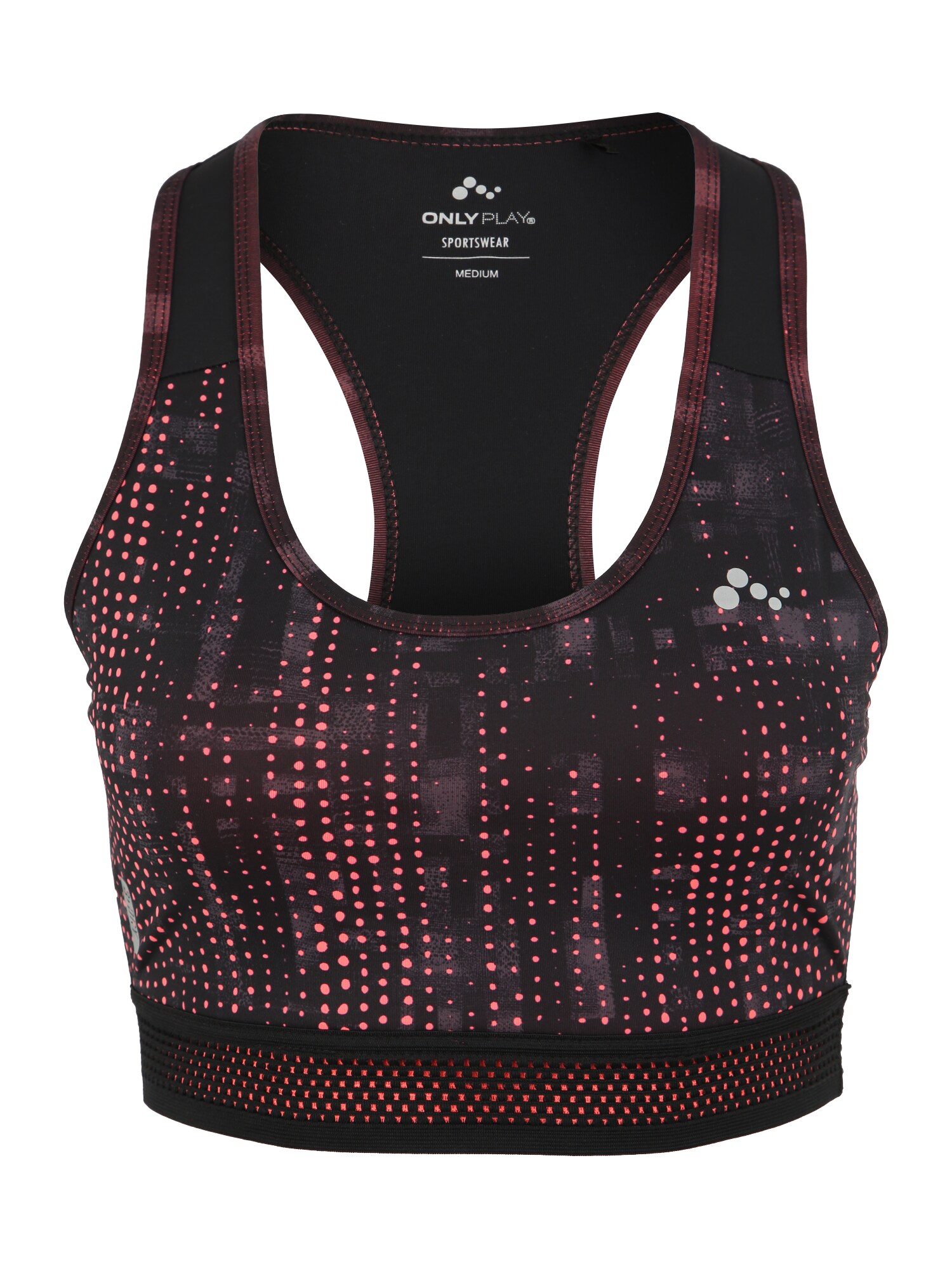 Only Play Dames Sport Bh Sayer Aop Neonoranje Zwart only play kopen in de aanbieding