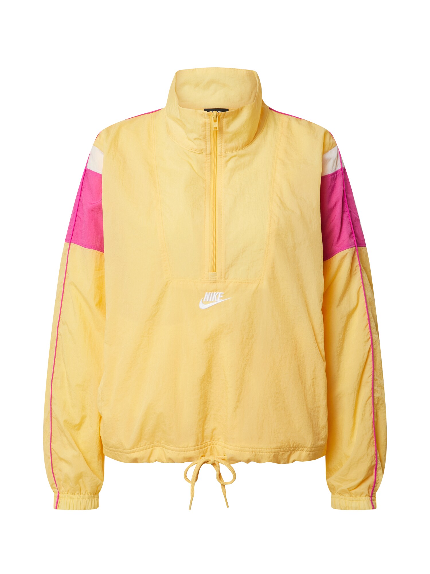 Nike Sportswear Funkcinė striukė  'Heritage Half-Zip'  rožinė / balta / geltona