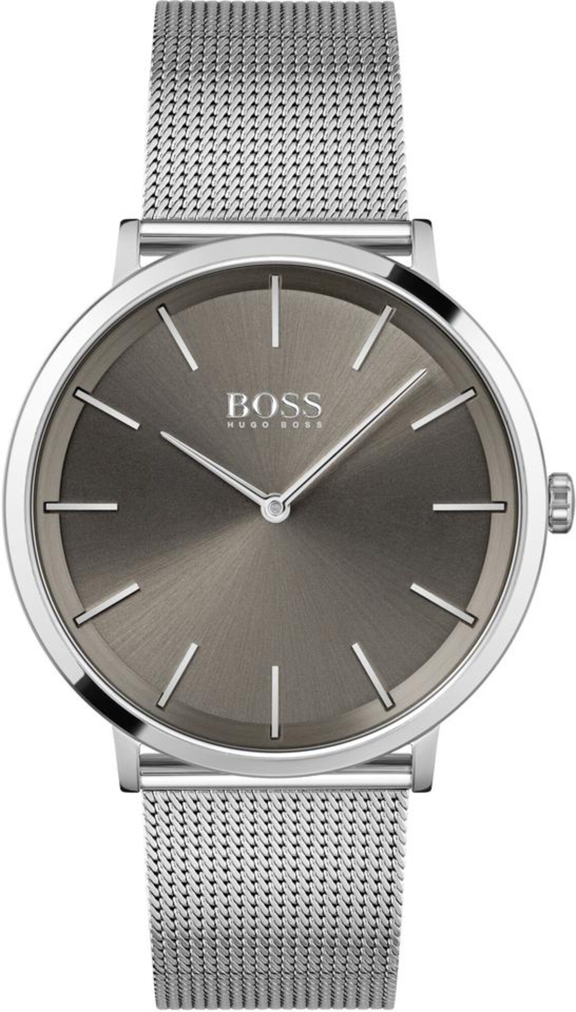 BOSS Analoginis (įprastinio dizaino) laikrodis 'SKYLINER'  sidabrinė