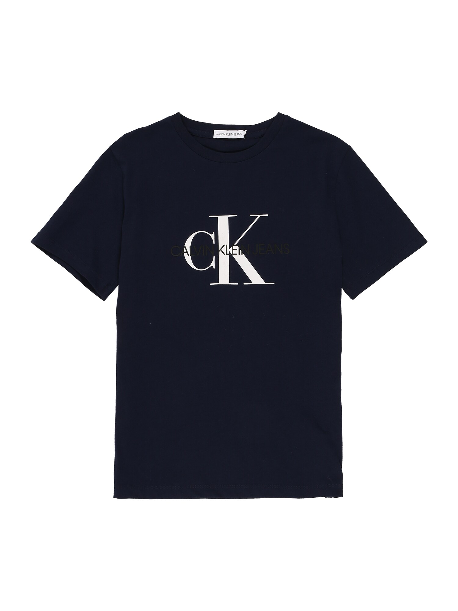 Calvin Klein Jeans Marškinėliai 'MONOGRAM'  tamsiai mėlyna