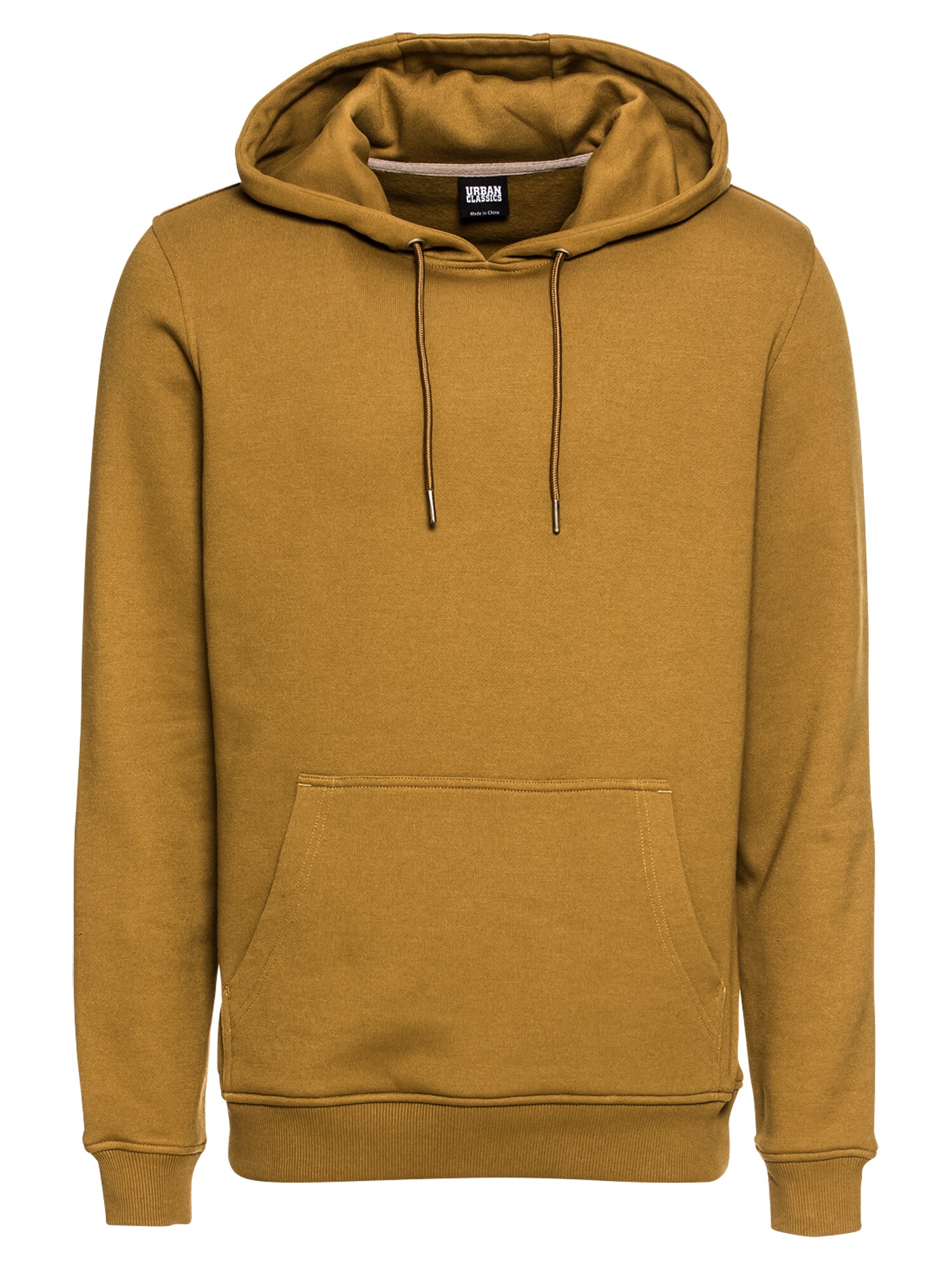 Urban Classics Heren Sweatshirt Mosterd urban classics kopen in de aanbieding
