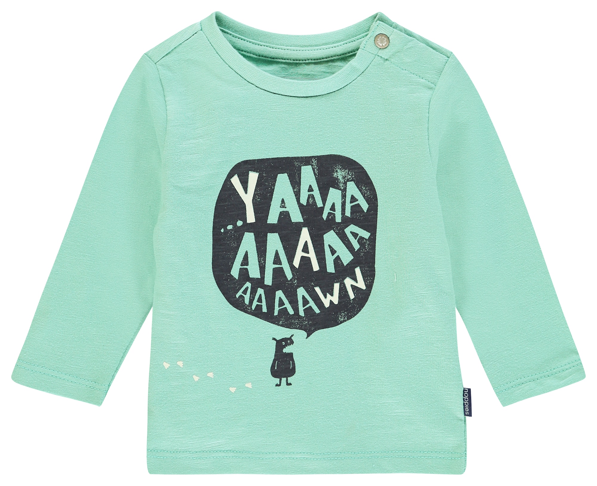 Noppies Jongens Shirt Parsons Mintgroen Zwart noppies kopen in de aanbieding