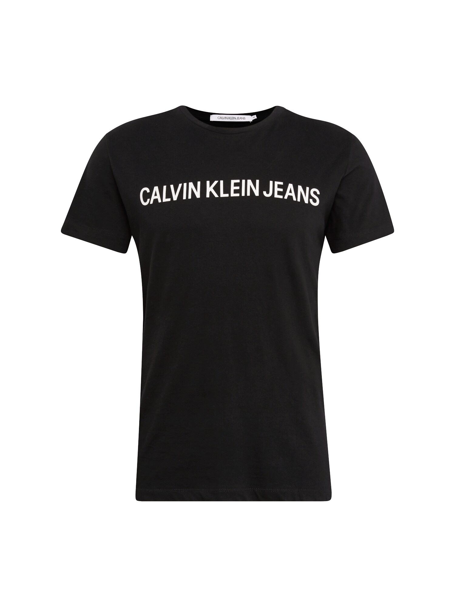 Calvin Klein Jeans Marškinėliai 'Core Institutional Logo Slim Tee'  balta / juoda