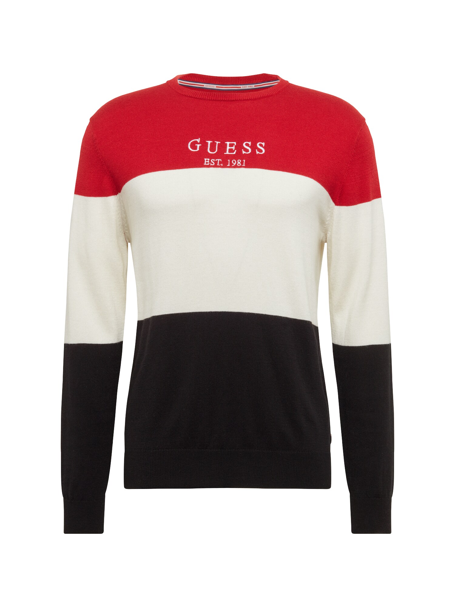 Guess Heren Shirt Donkerblauw Rood Wit guess kopen in de aanbieding