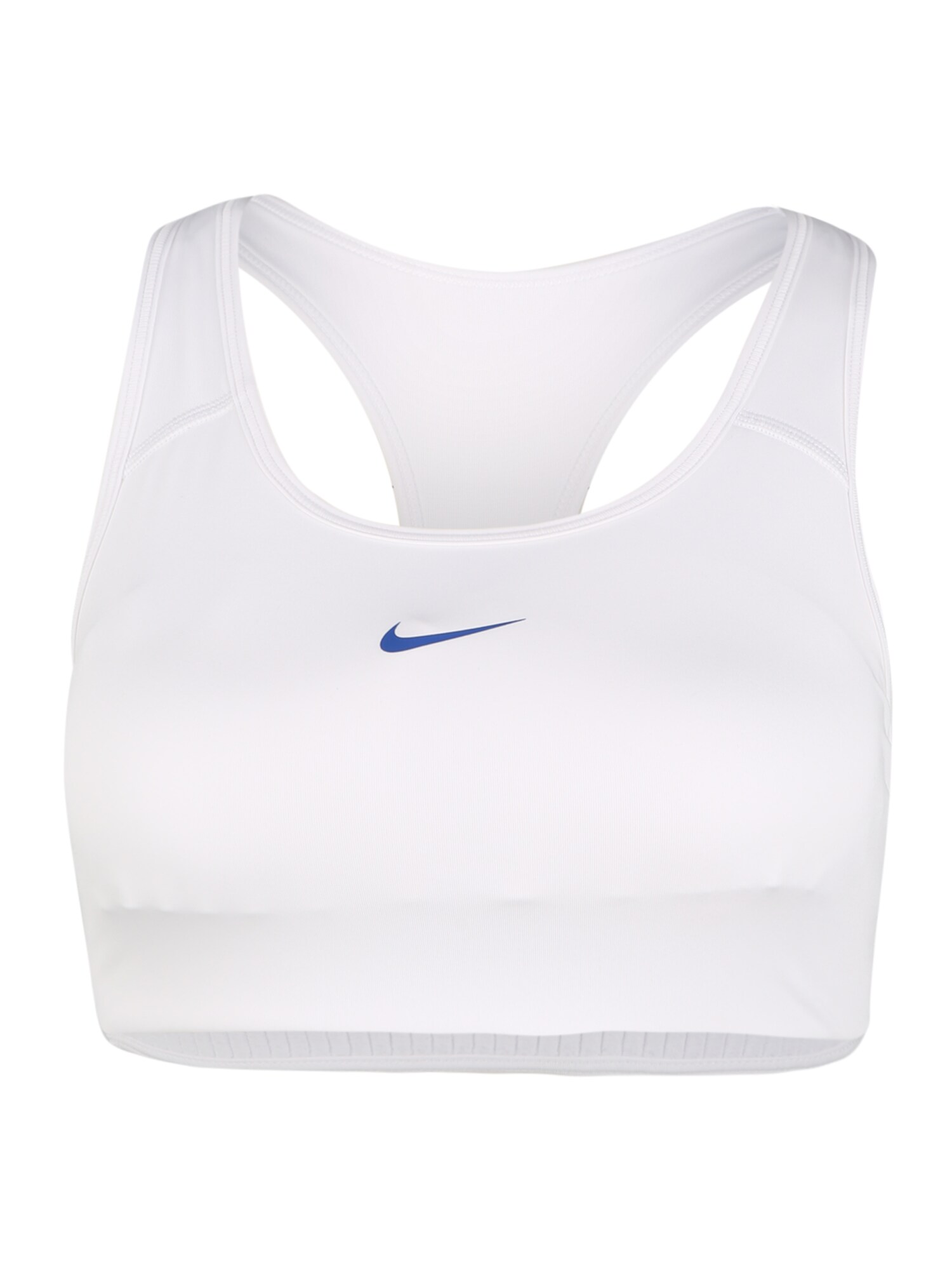 NIKE Sportinė liemenėlė  balta / tamsiai mėlyna