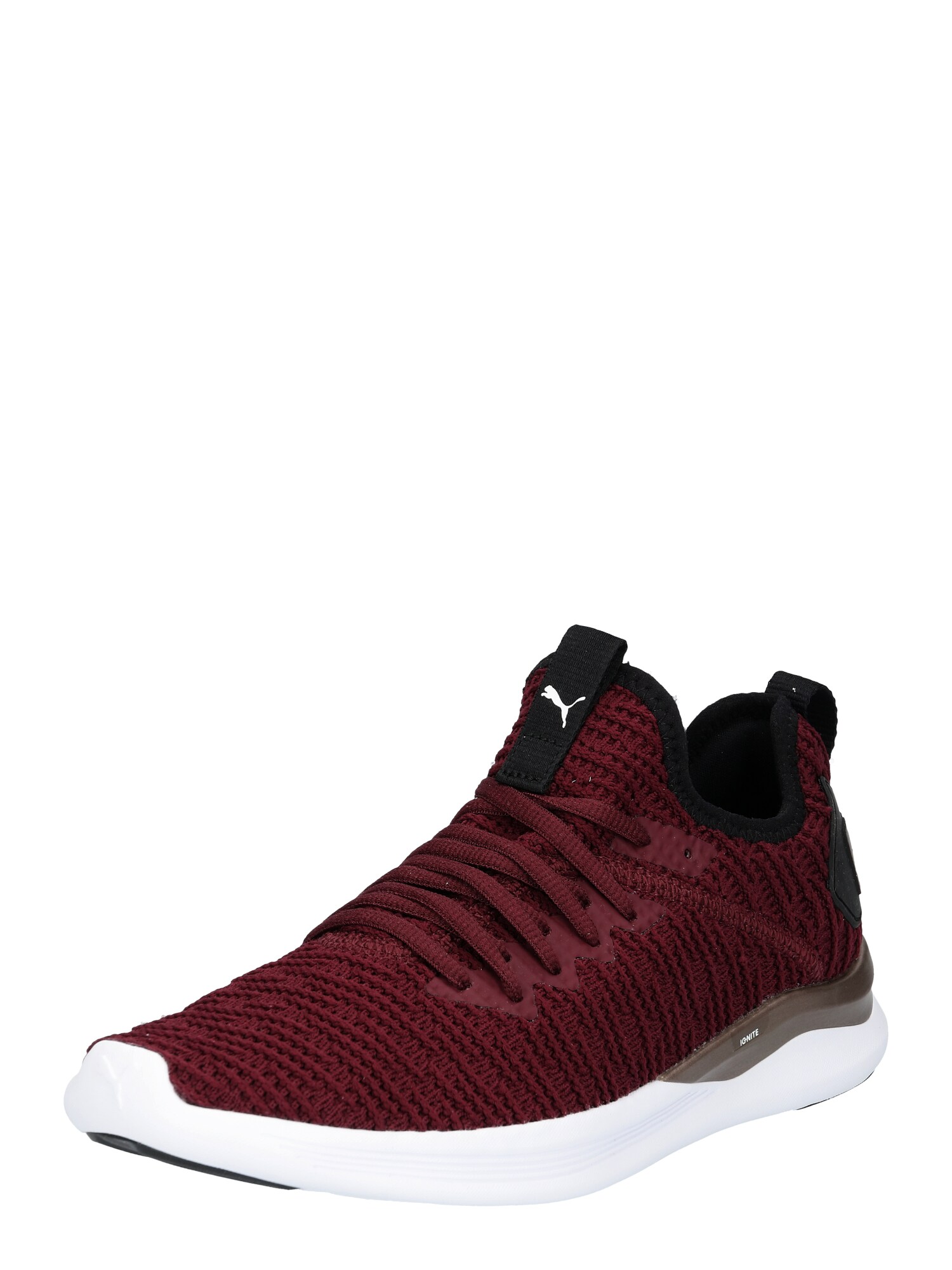 Puma Dames Loopschoen Ignite Flash Luxe Bordeaux Zwart puma kopen in de aanbieding