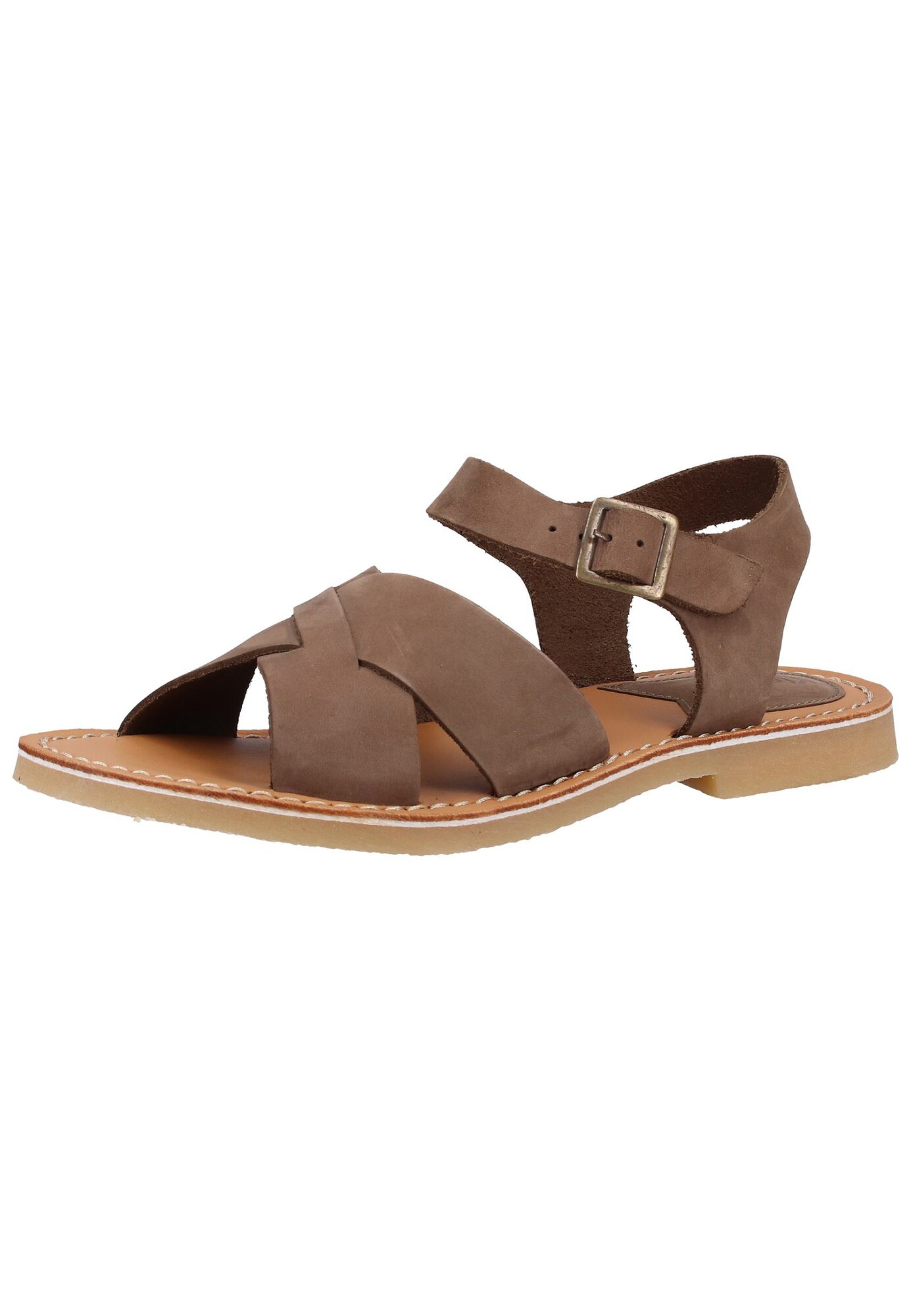 Kickers Dames Sandalen Met Riem Bruin kickers kopen in de aanbieding