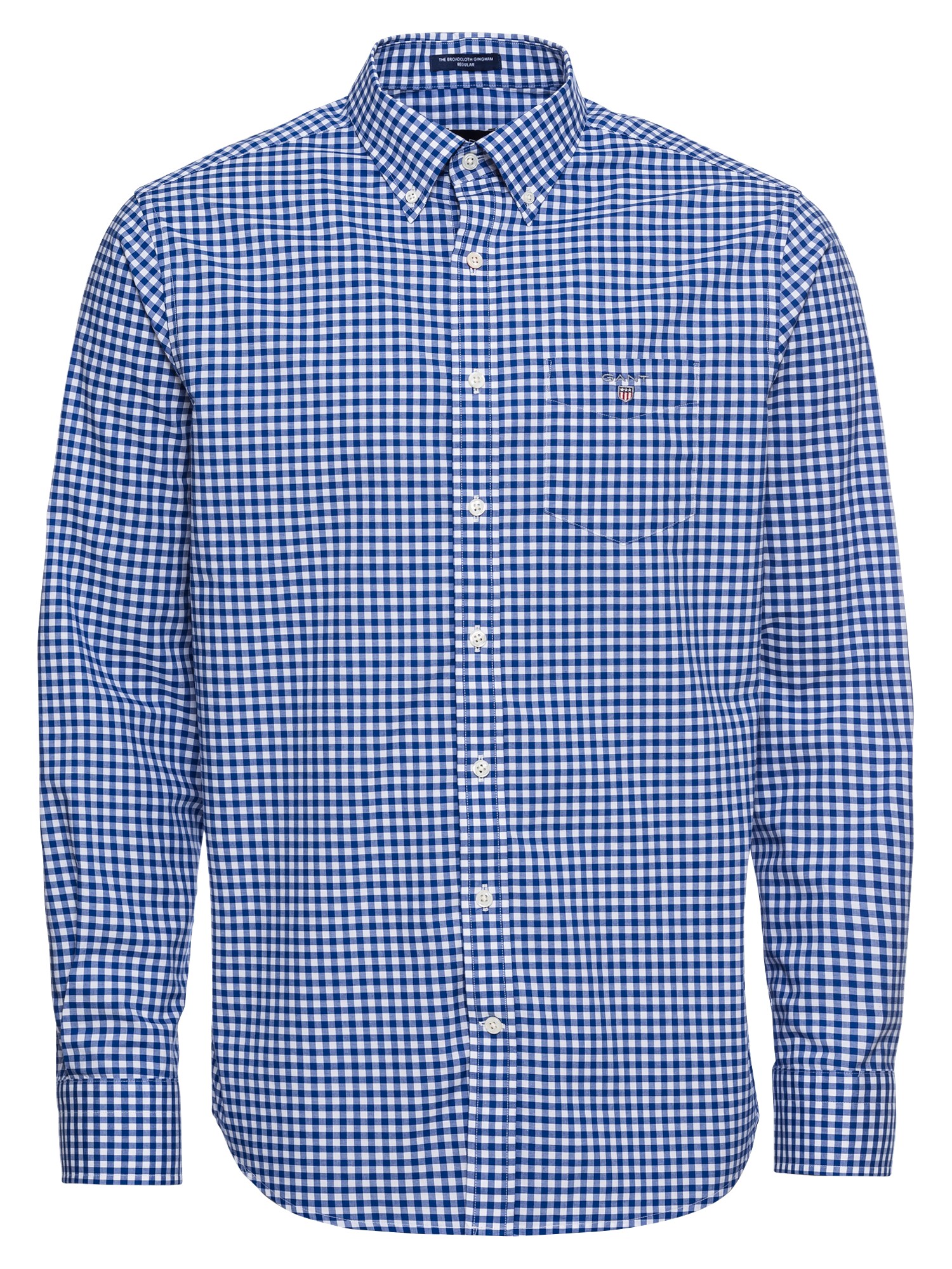GANT Dalykiniai marškiniai 'THE BROADCLOTH'  mėlyna / balta