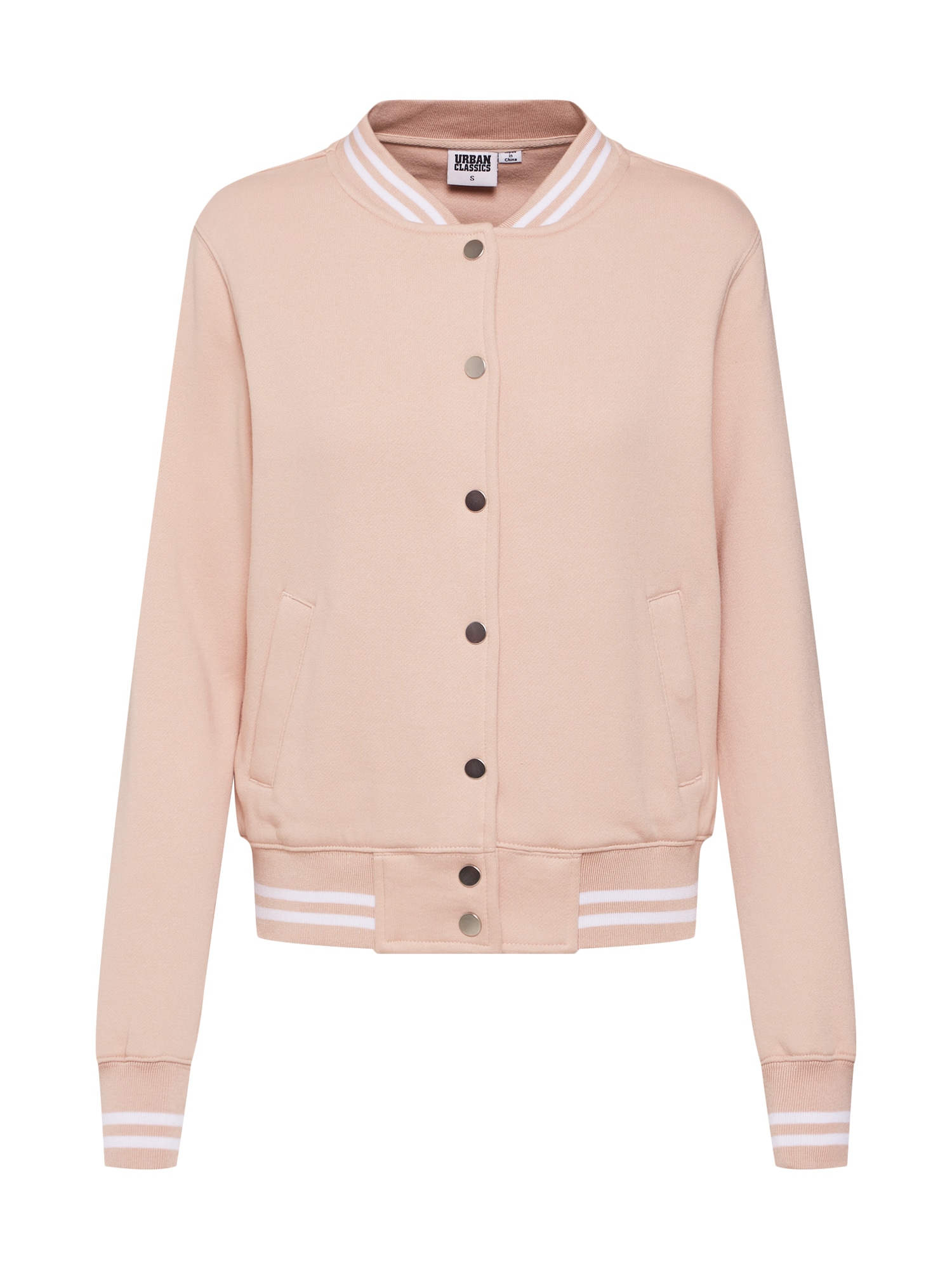 Urban Classics Dames Tussenjas Poederroze Wit urban classics kopen in de aanbieding