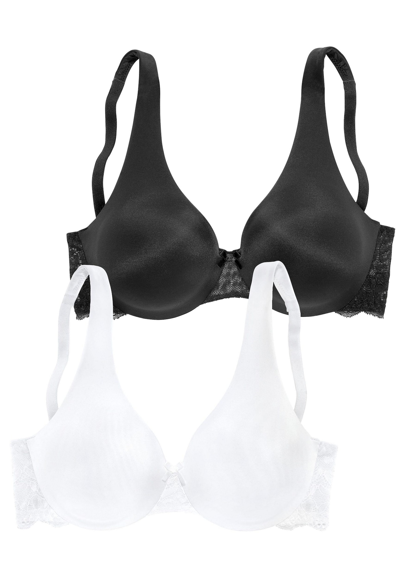 NUANCE Sutien  negru / alb