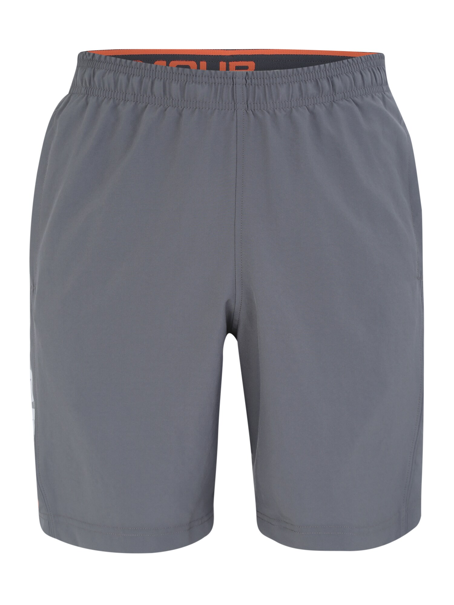 UNDER ARMOUR Sportinės kelnės 'Woven Graphic Wordmark'  pilka