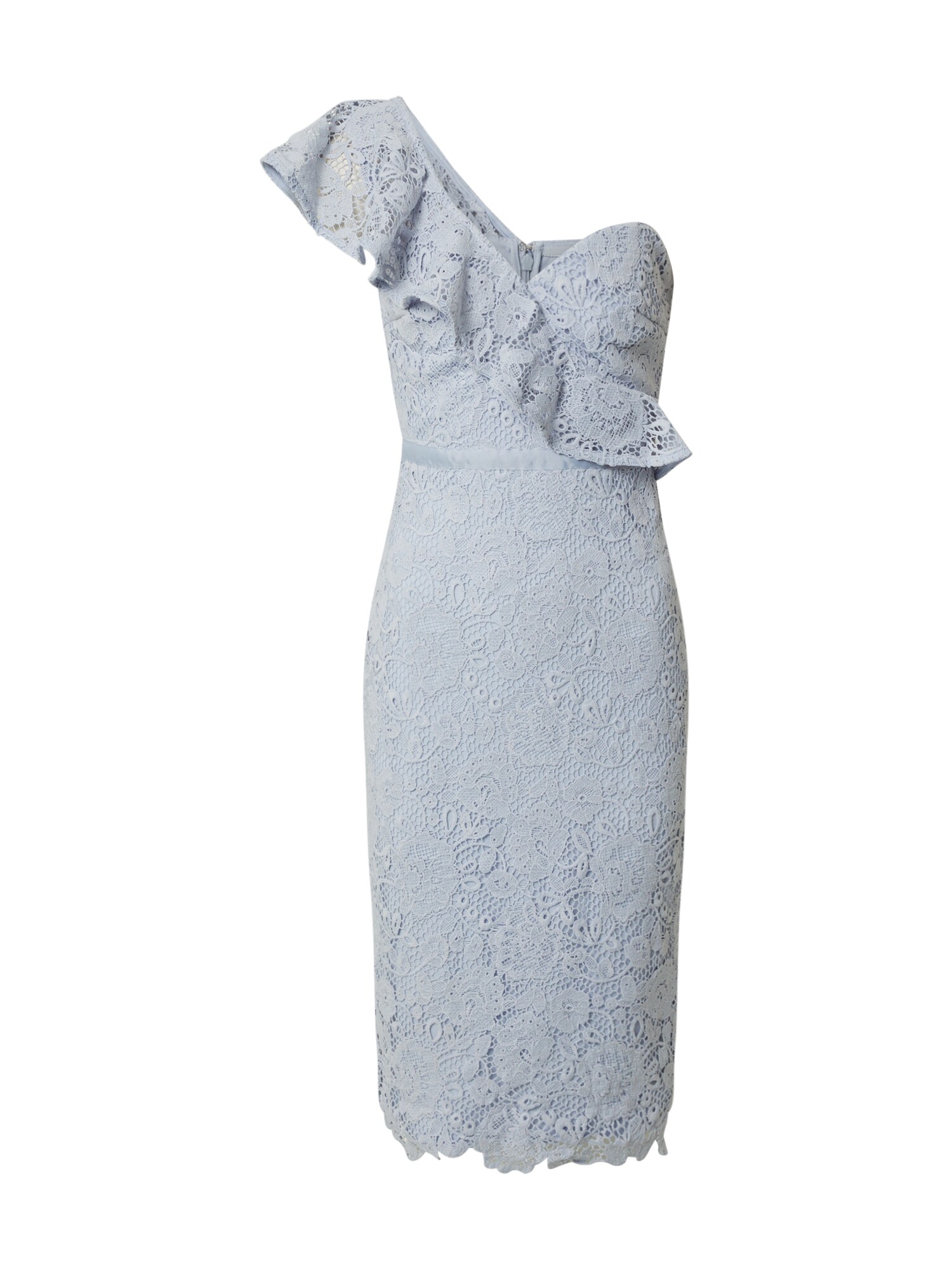 Lipsy Kokteilinė suknelė 'AC ONE SHOULDER CORNFLOWER LACE'  mėlyna