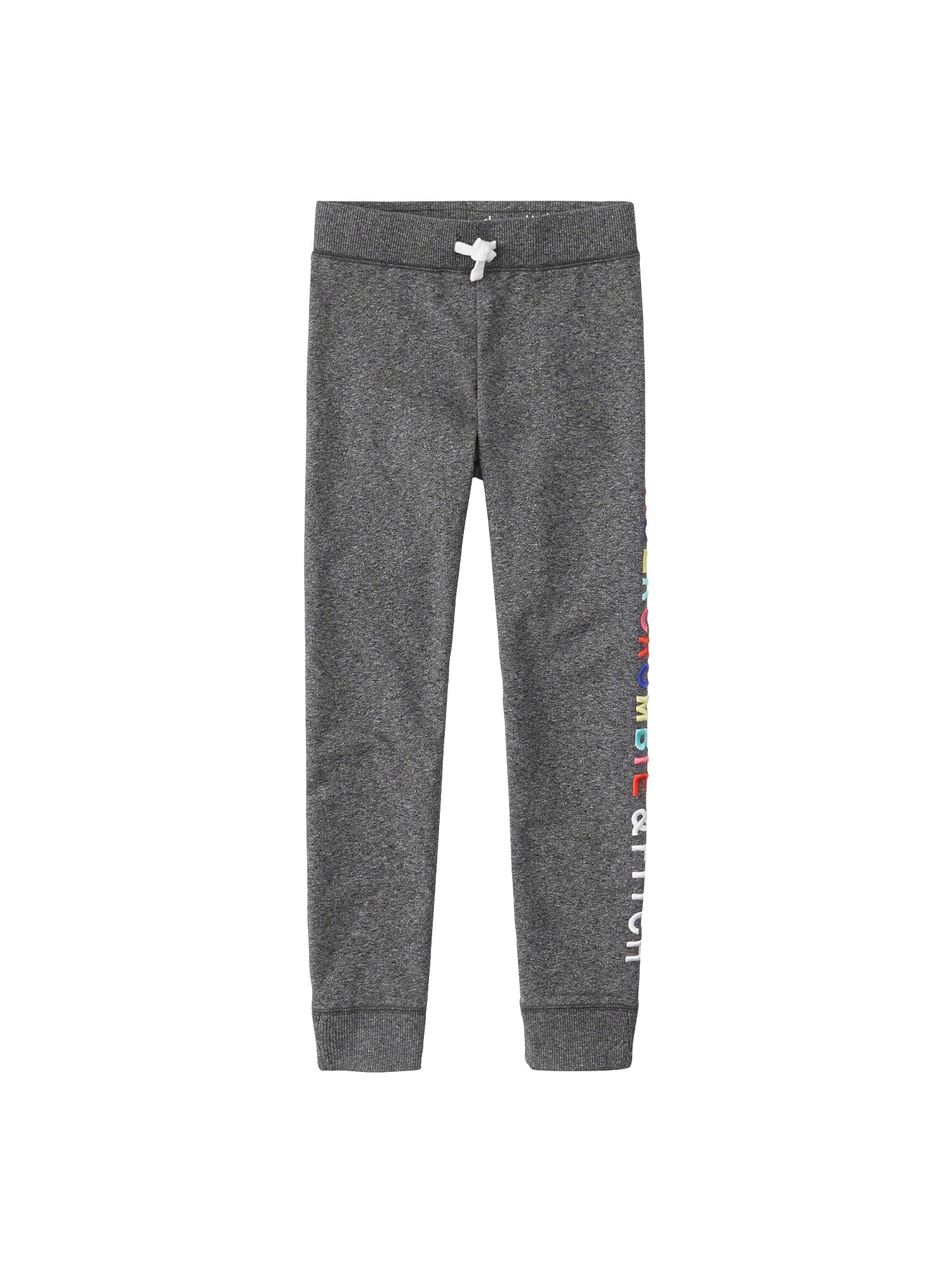 Abercrombie Fitch Meisjes Broek Sb19 J2 Core Logo Flegging 4Cc Grijs abercrombie fitch kopen in de aanbieding