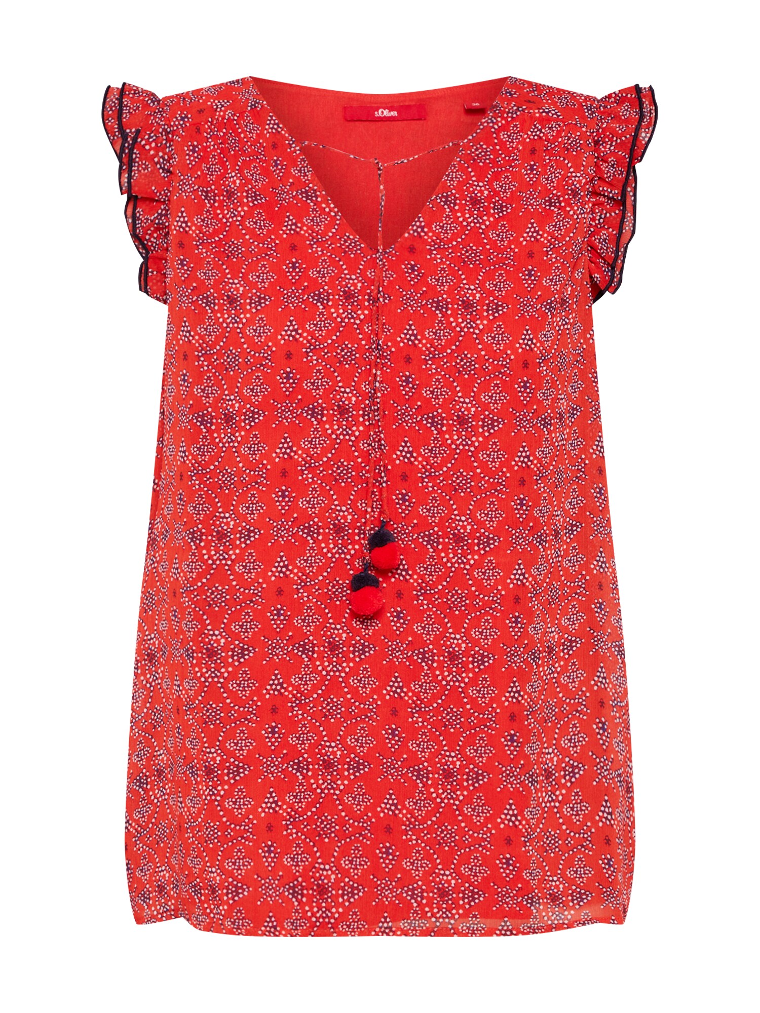 Soliver Red Label Dames Blouse Rood soliver red label kopen in de aanbieding