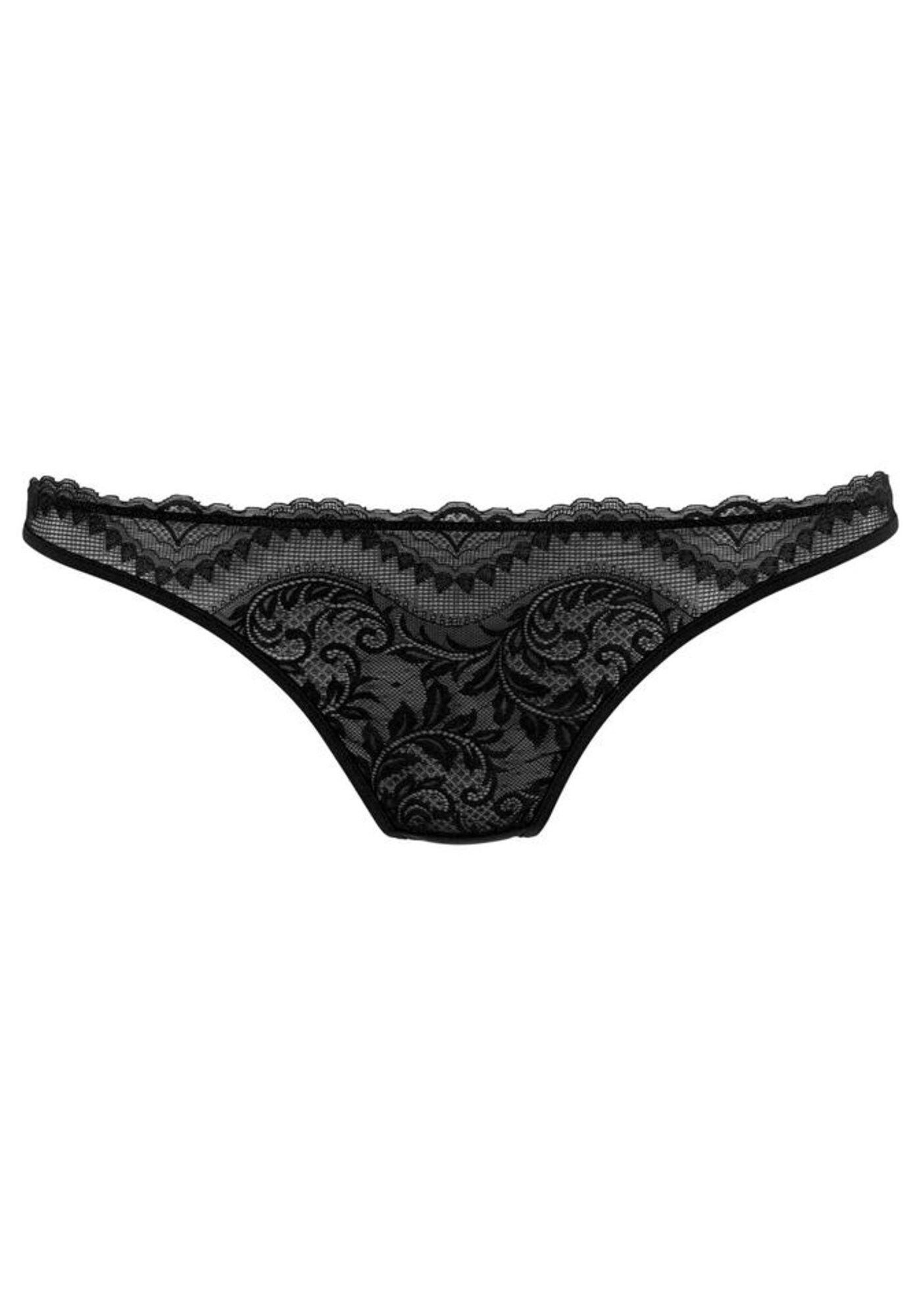 PETITE FLEUR GOLD Tangá  čierna