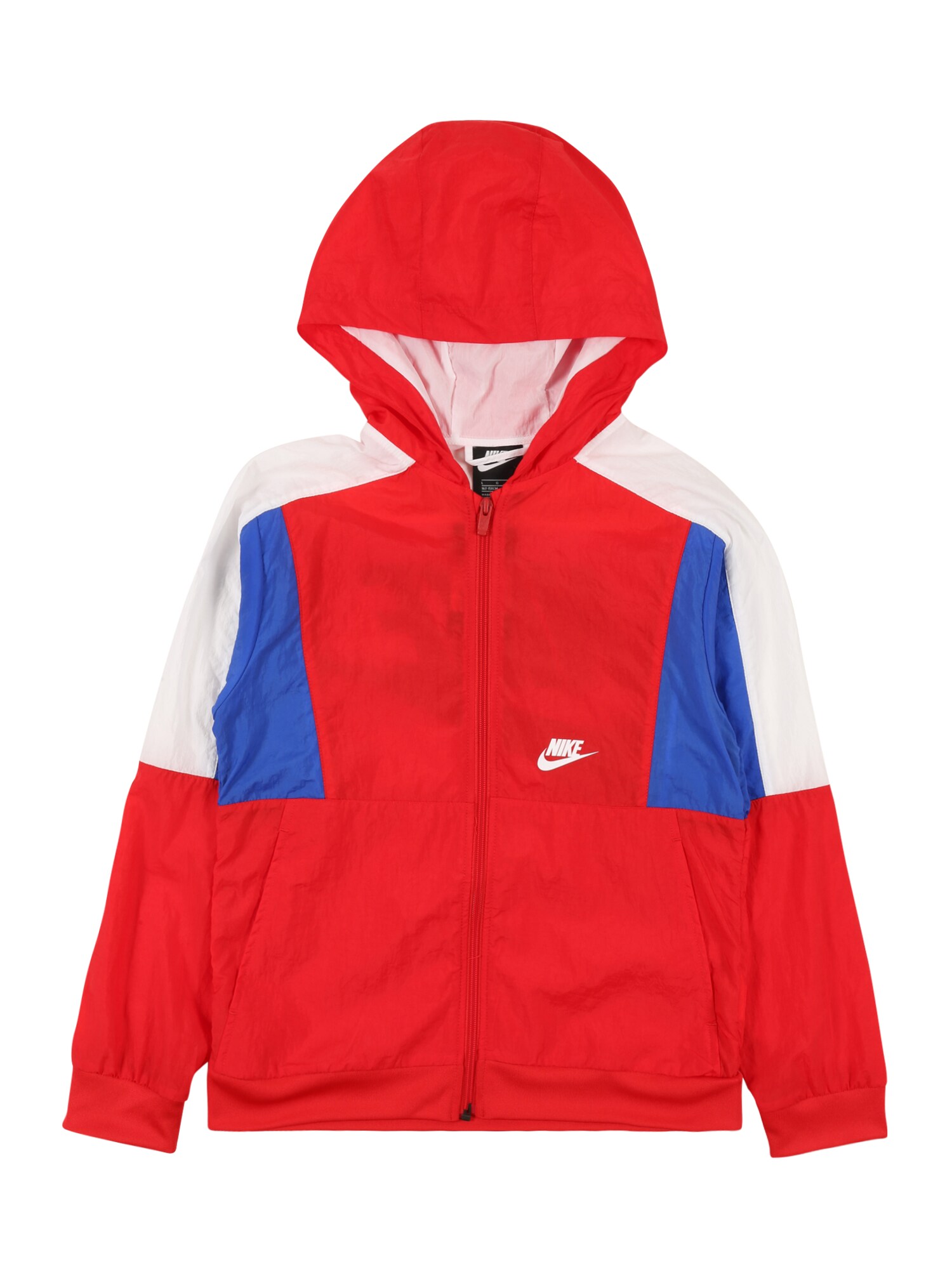 Nike Sportswear Demisezoninė striukė  sodri mėlyna („karališka“) / raudona / natūrali balta