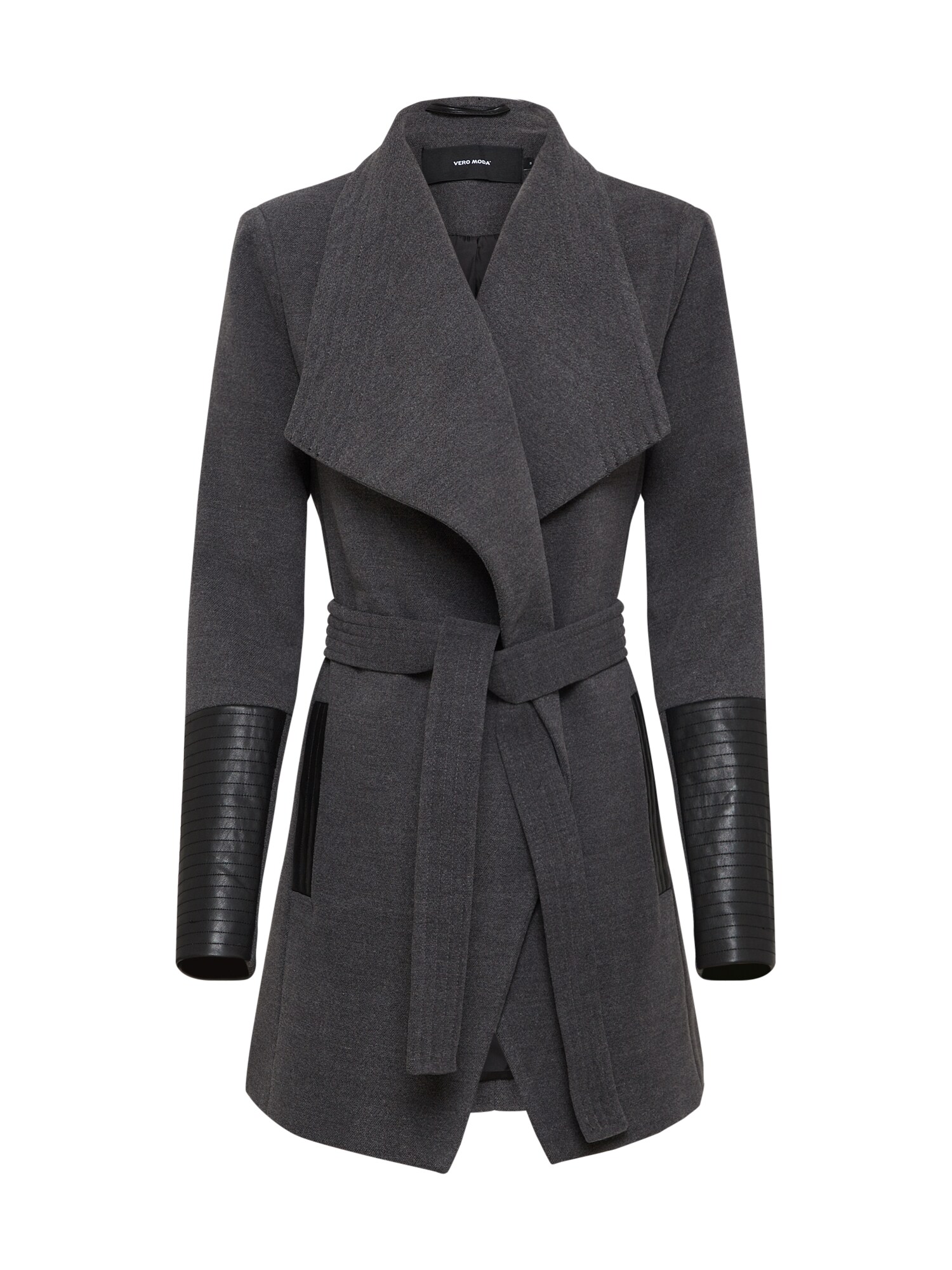 Vero Moda Dames Tussenmantel Cala Donkergrijs Zwart vero moda kopen in de aanbieding