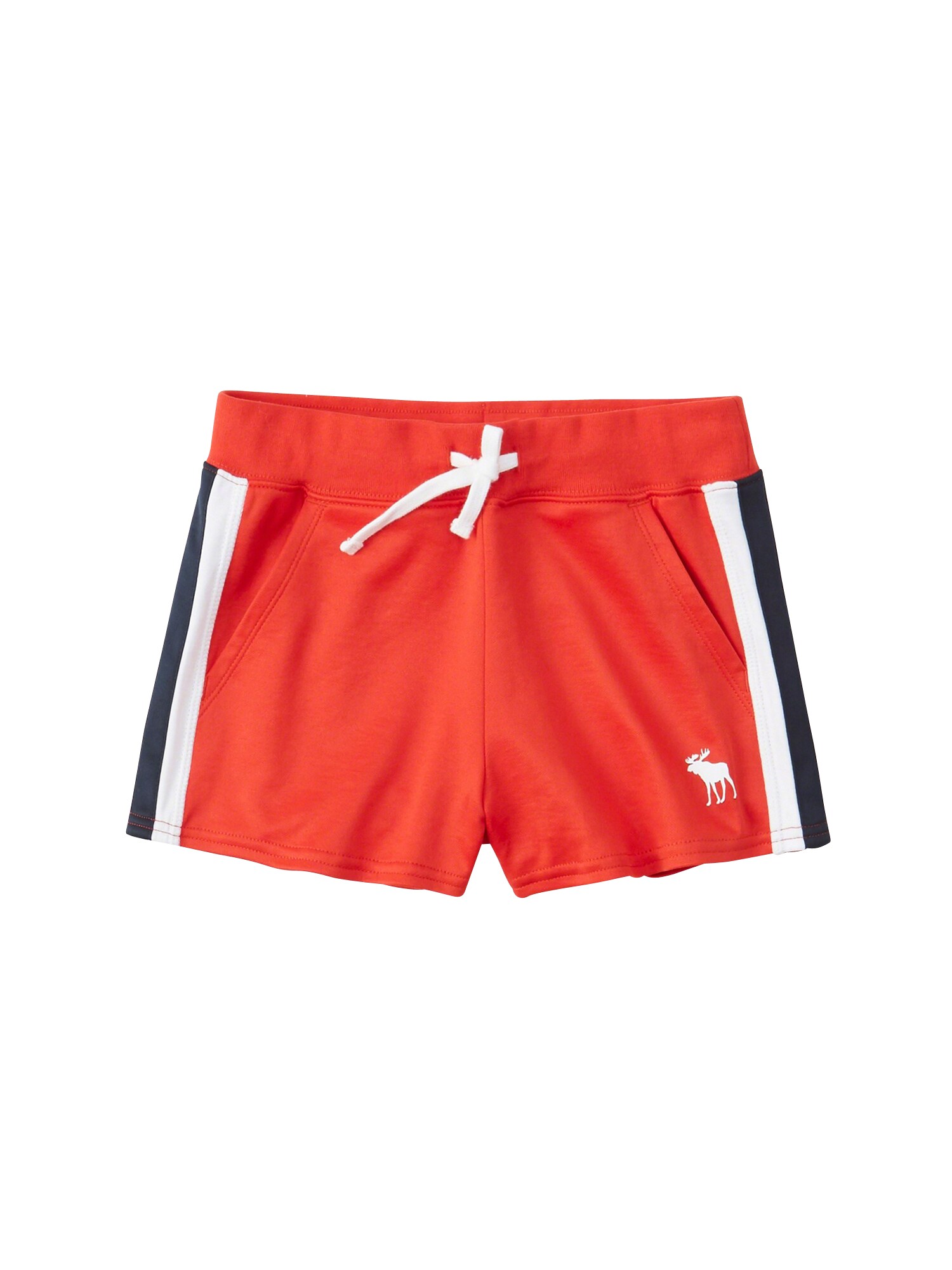 Abercrombie Fitch Meisjes Broek Sb19 F2 T1 Sporty Side Stripe Short 2Cc Rood abercrombie fitch kopen in de aanbieding