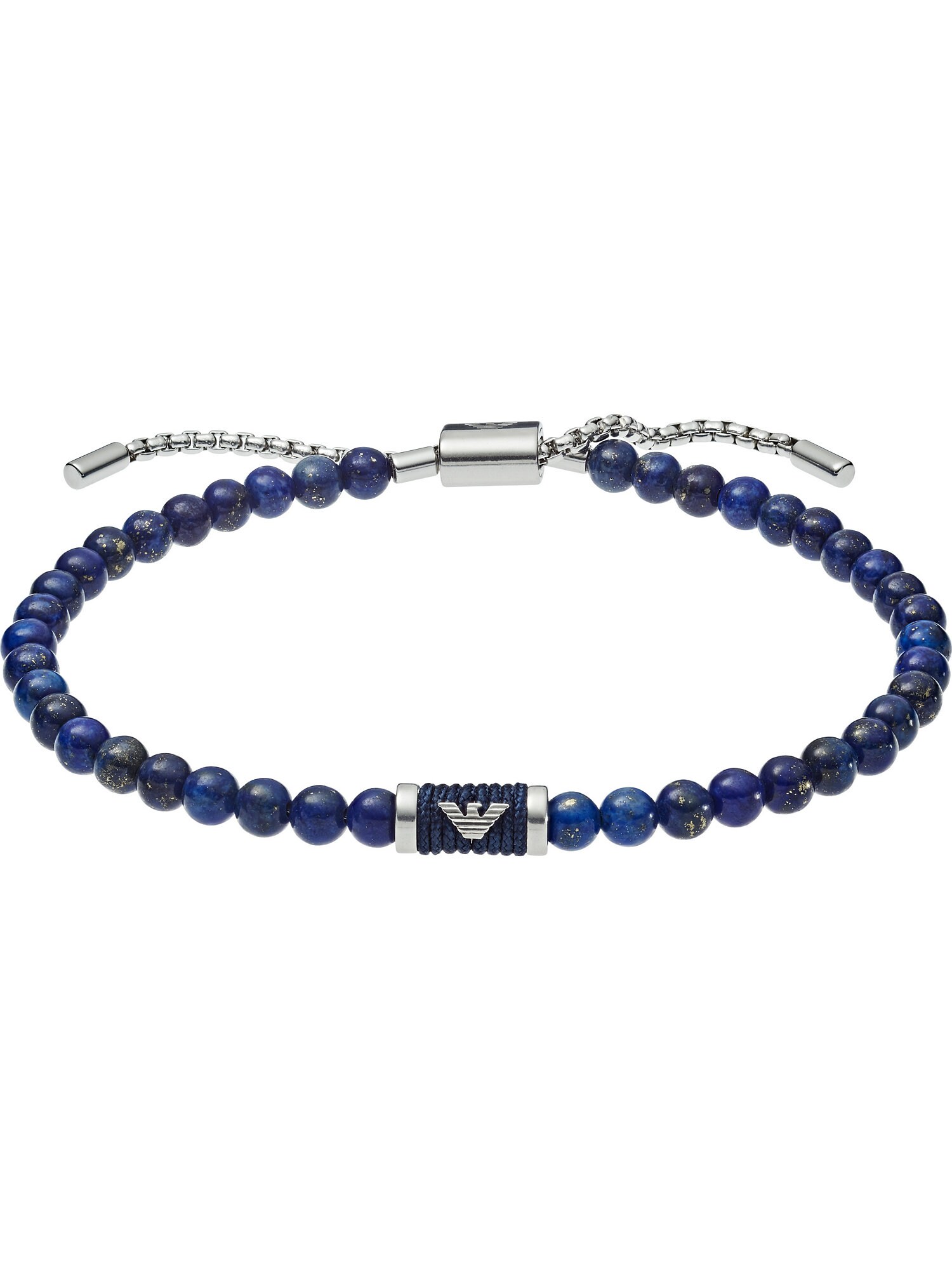 Emporio Armani Armband silber / dunkelblau