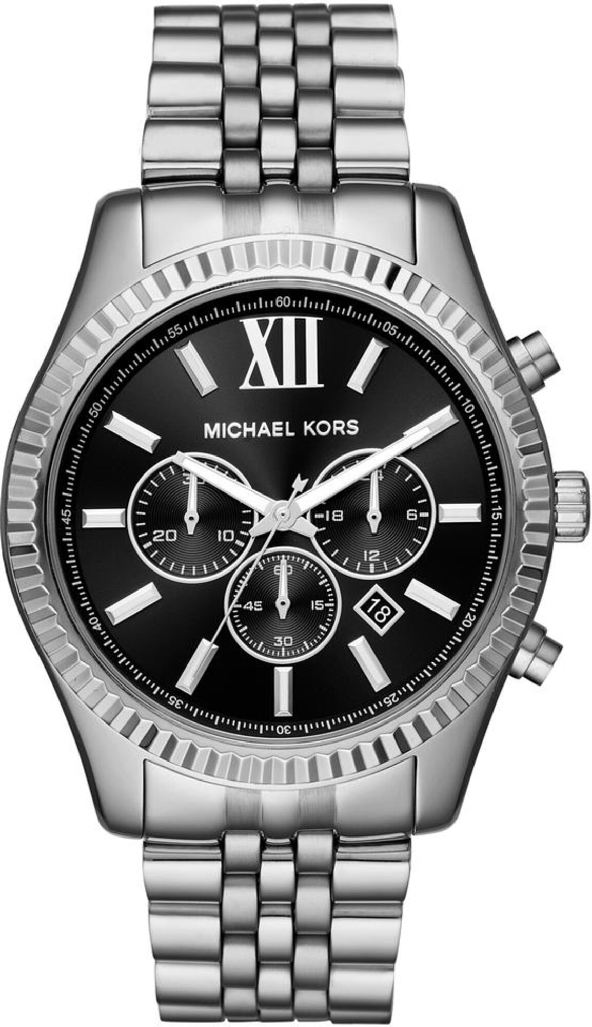 Michael Kors Chronograph ''''LEXINGTON, MK8602'''' silber / schwarz