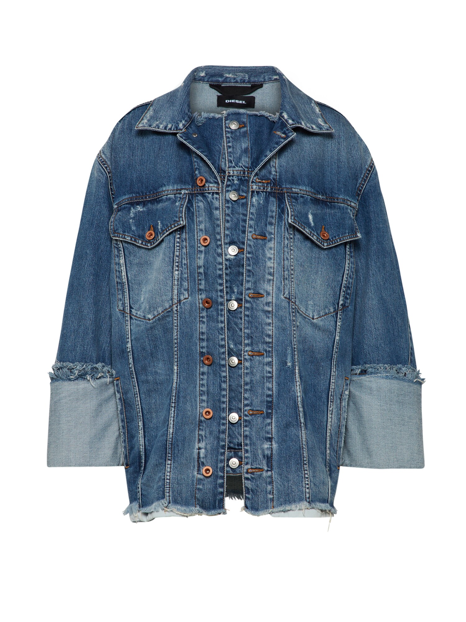 Diesel Dames Tussenjas Blauw diesel kopen in de aanbieding