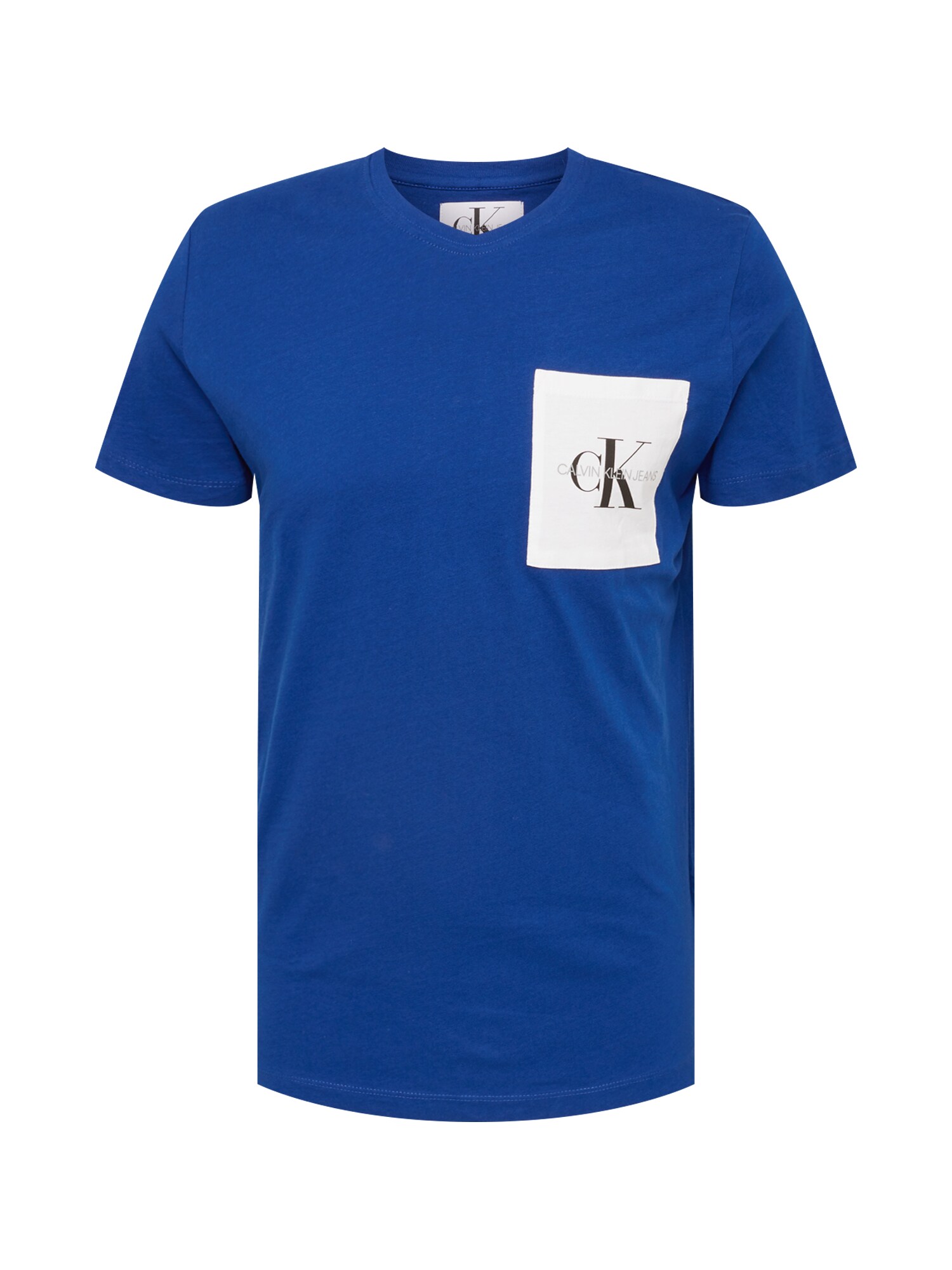 Calvin Klein Jeans Heren Shirt Royal Bluekoningsblauw calvin klein jeans kopen in de aanbieding