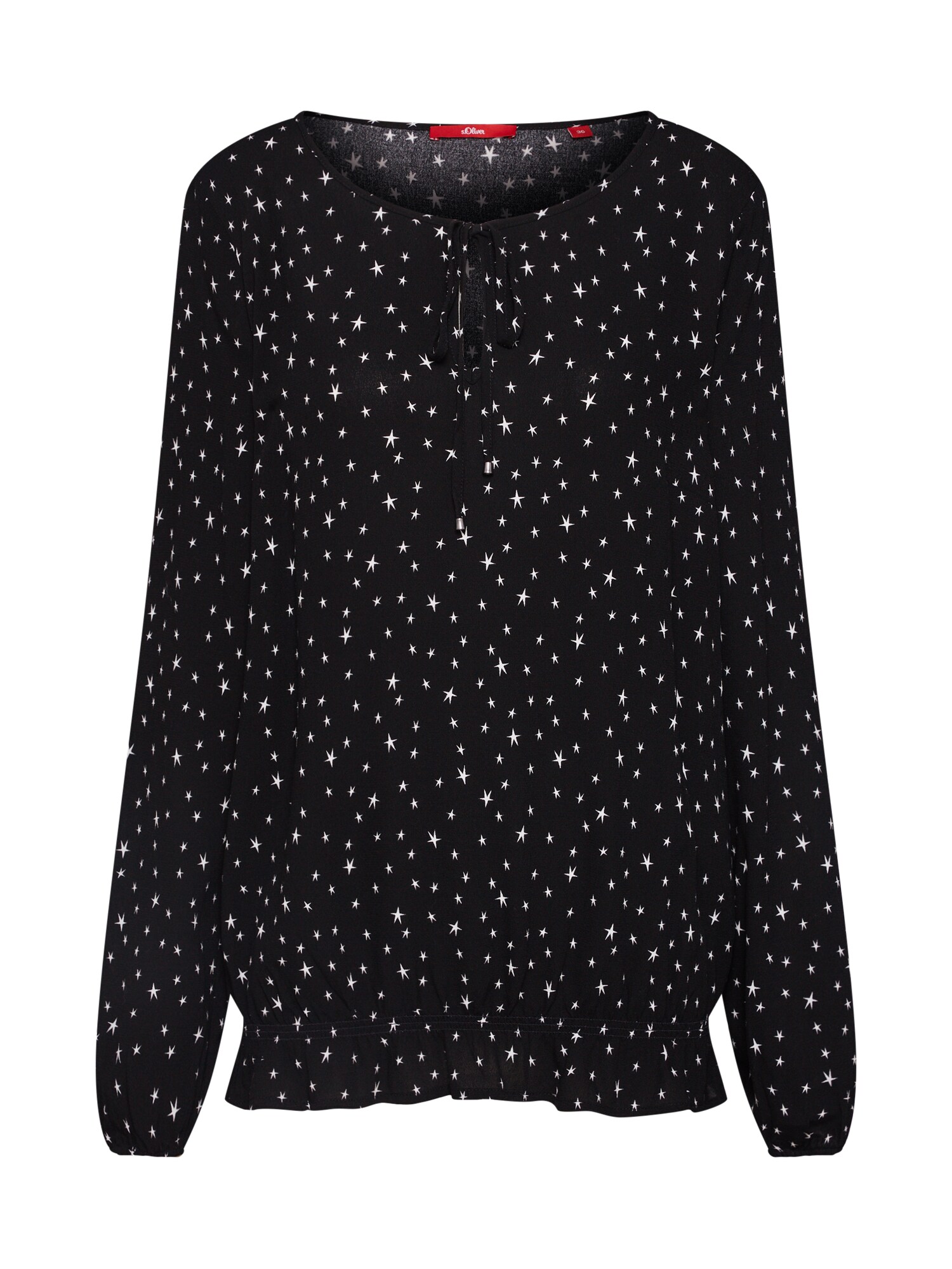 Soliver Red Label Dames Blouse Zwart Wit soliver red label kopen in de aanbieding