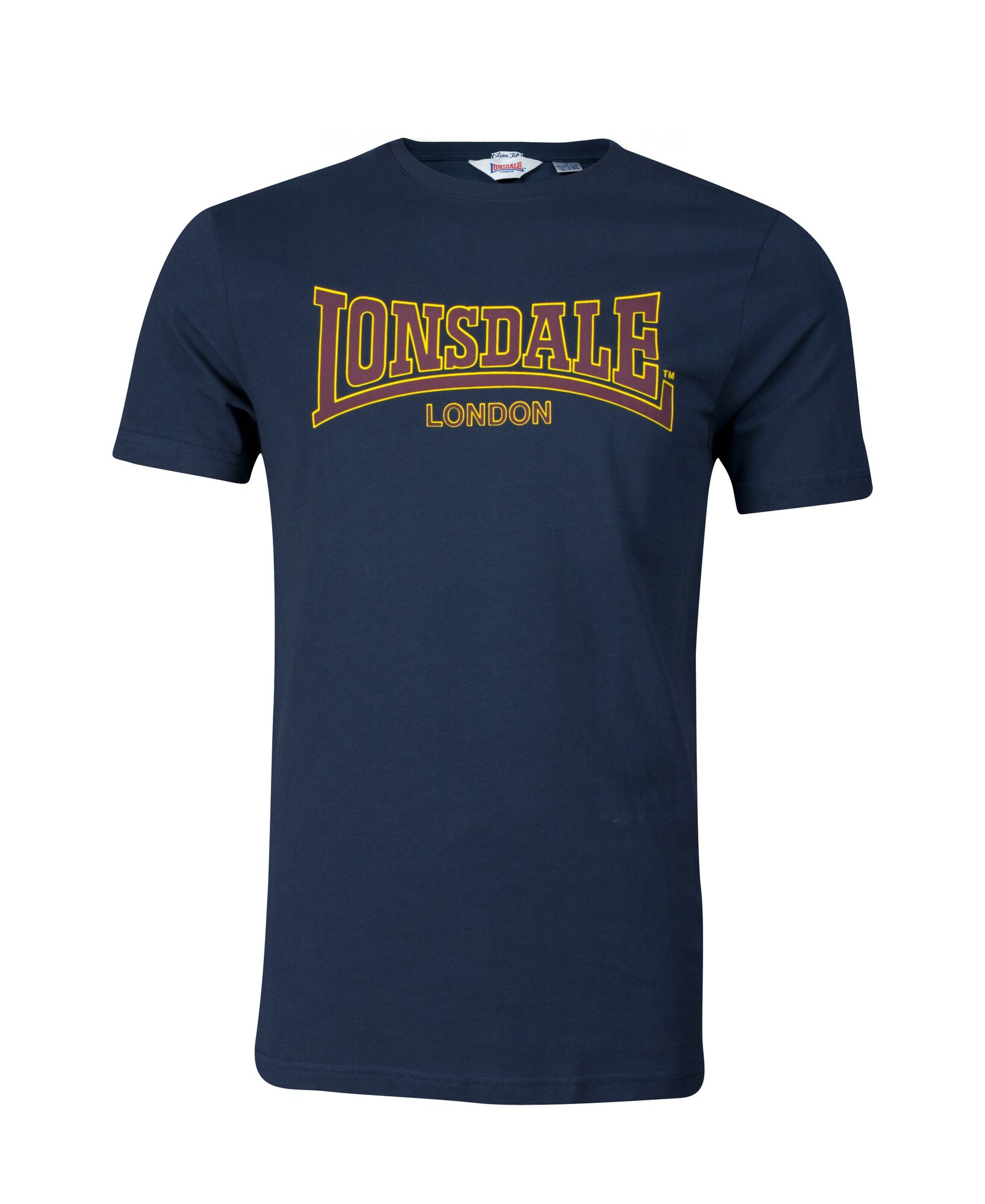 LONSDALE Póló 'CLASSIC'  kék / sárga akciós termékkép 1
