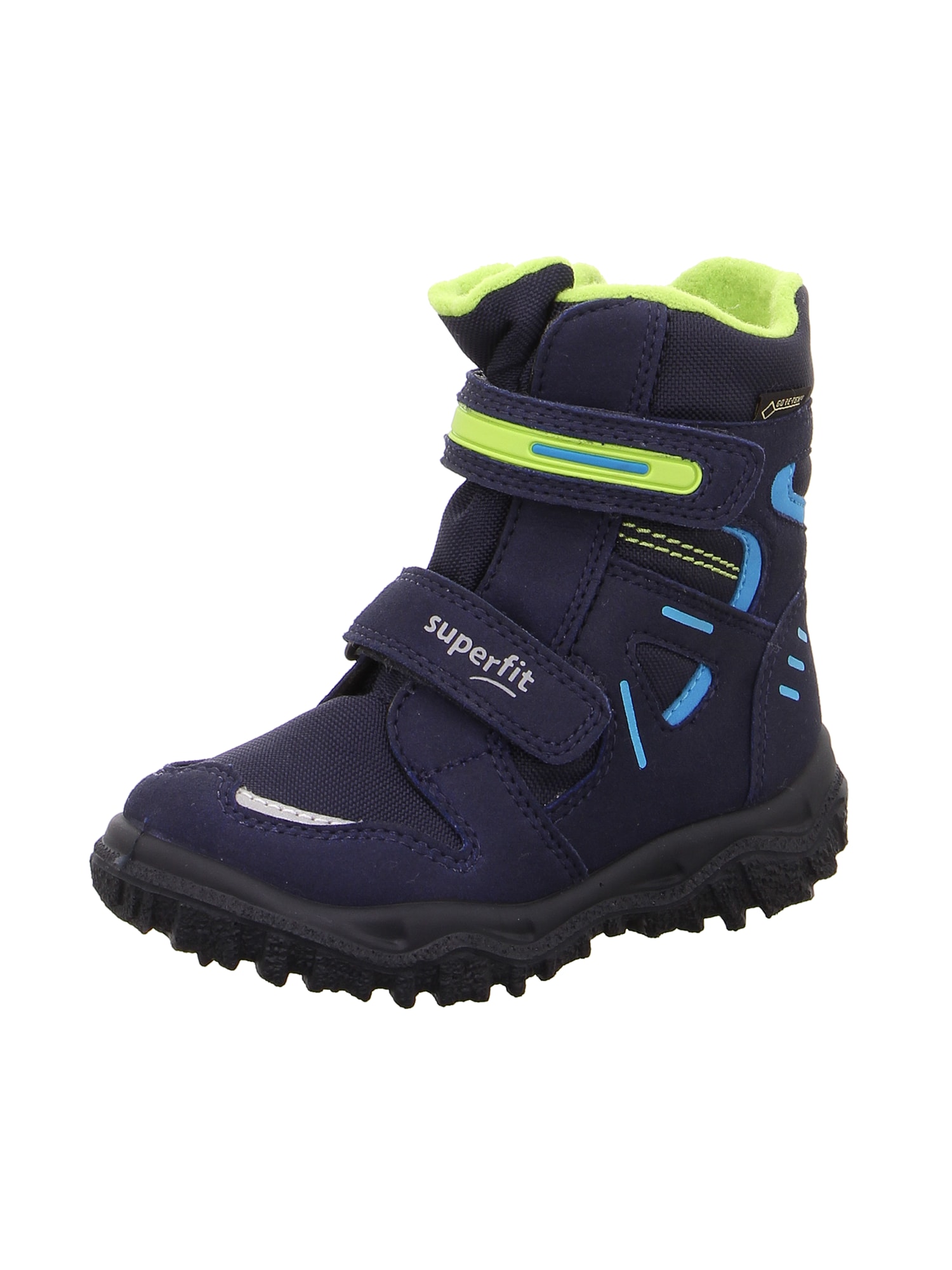 SUPERFIT Škornji za v sneg  modra / neonsko zelena